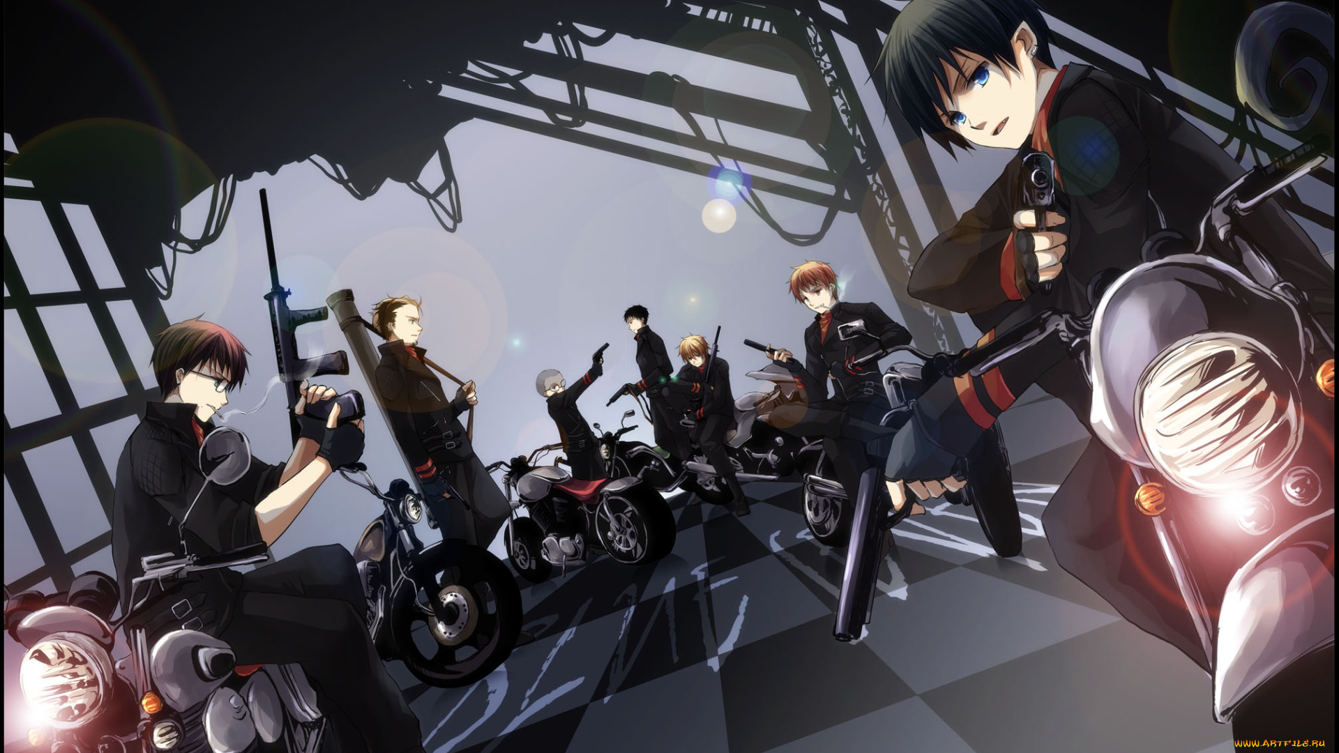 аниме, ao, no, exorcist, miwa, konekomaru, shima, kinzou, juuzou, suguro, ryuji, renzou, okumura, yukio, rin