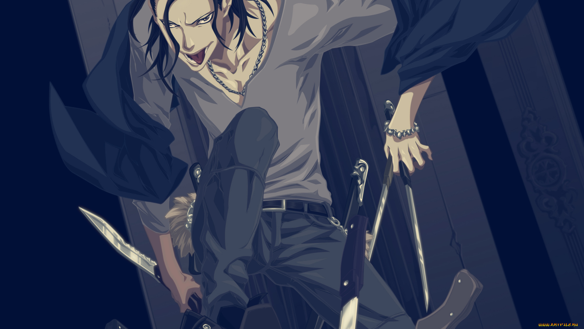 аниме, dogs, bullets, carnage, fuyumine, magato