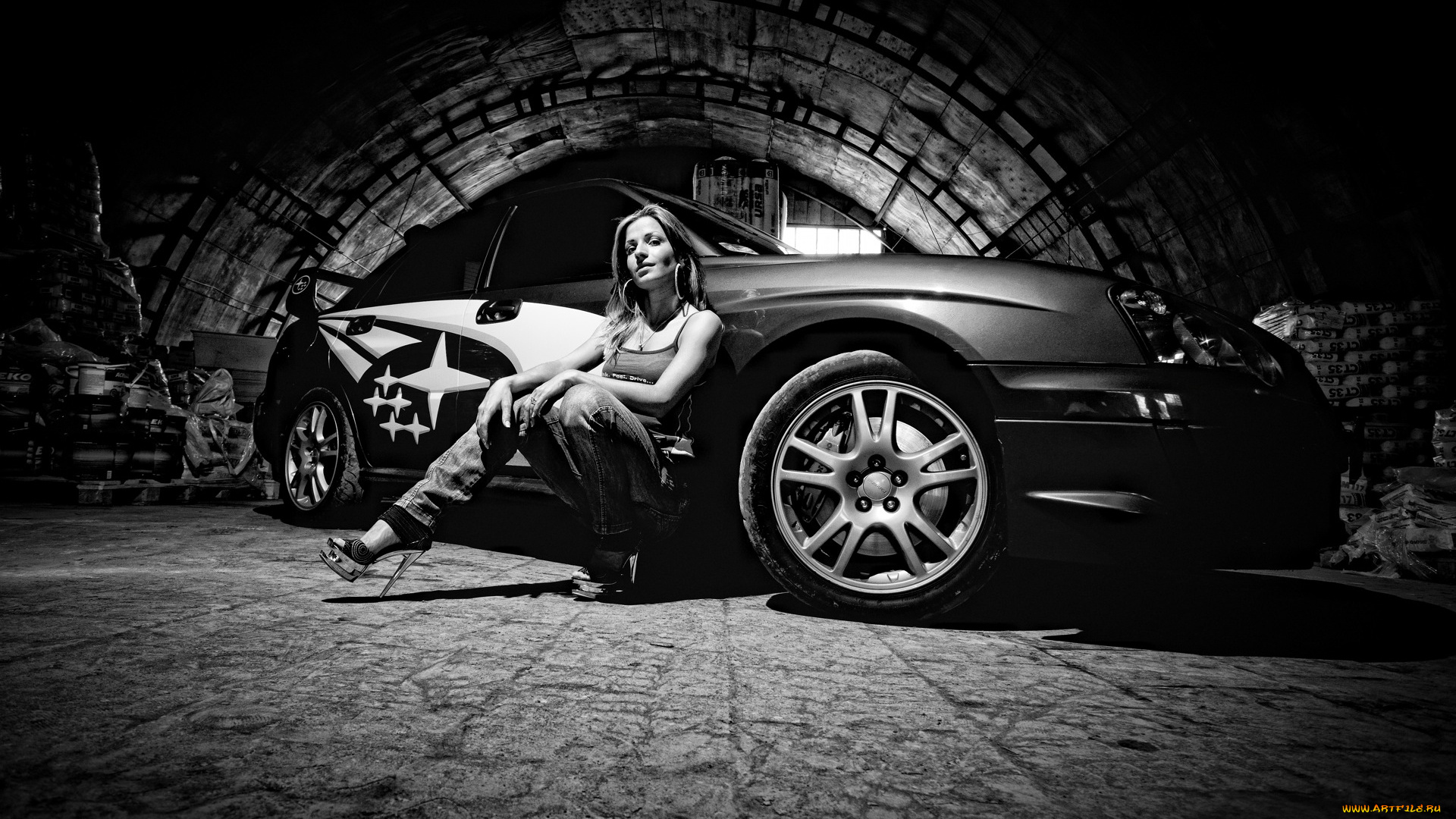 автомобили, авто, девушками