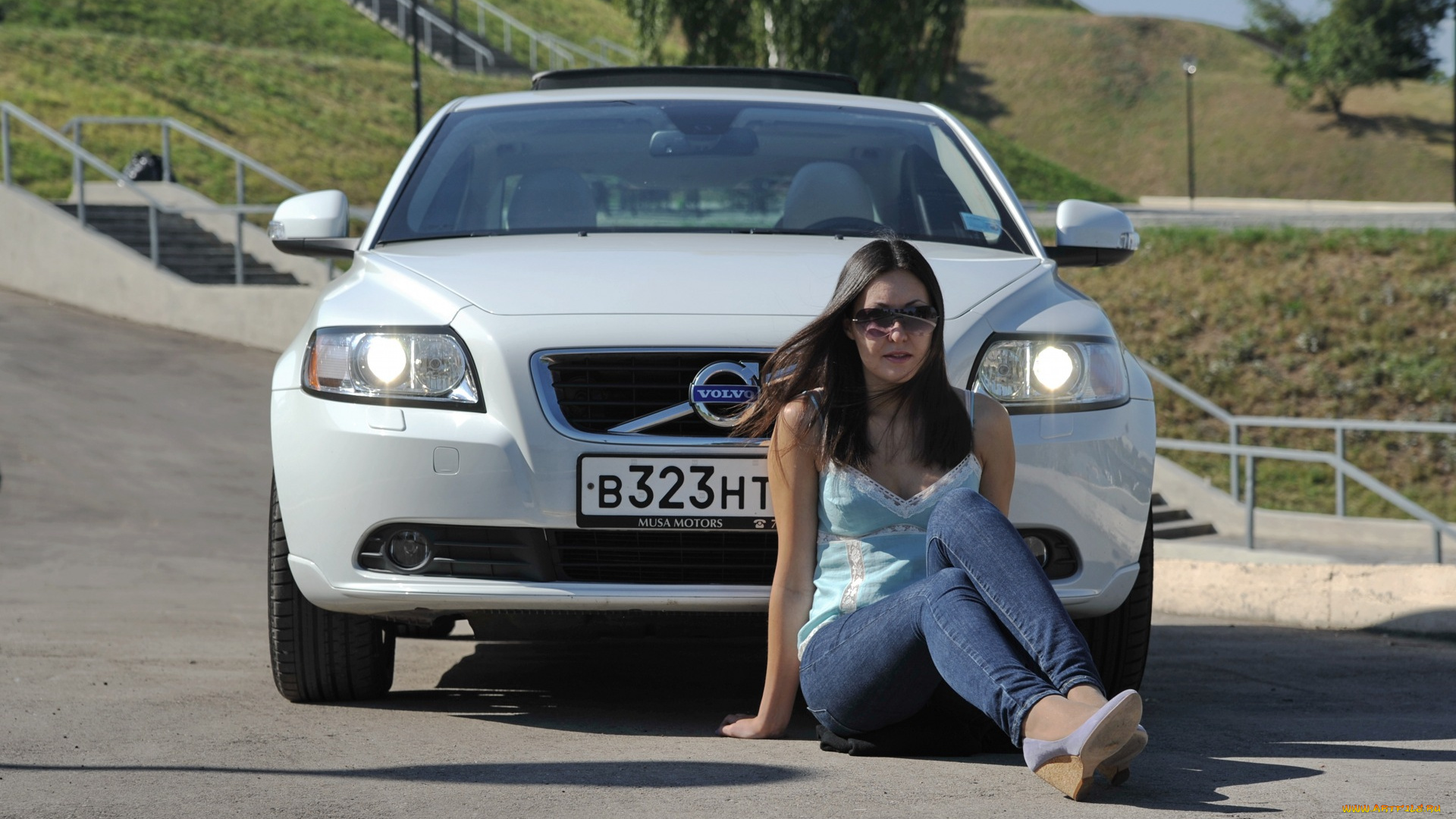 автомобили, авто, девушками