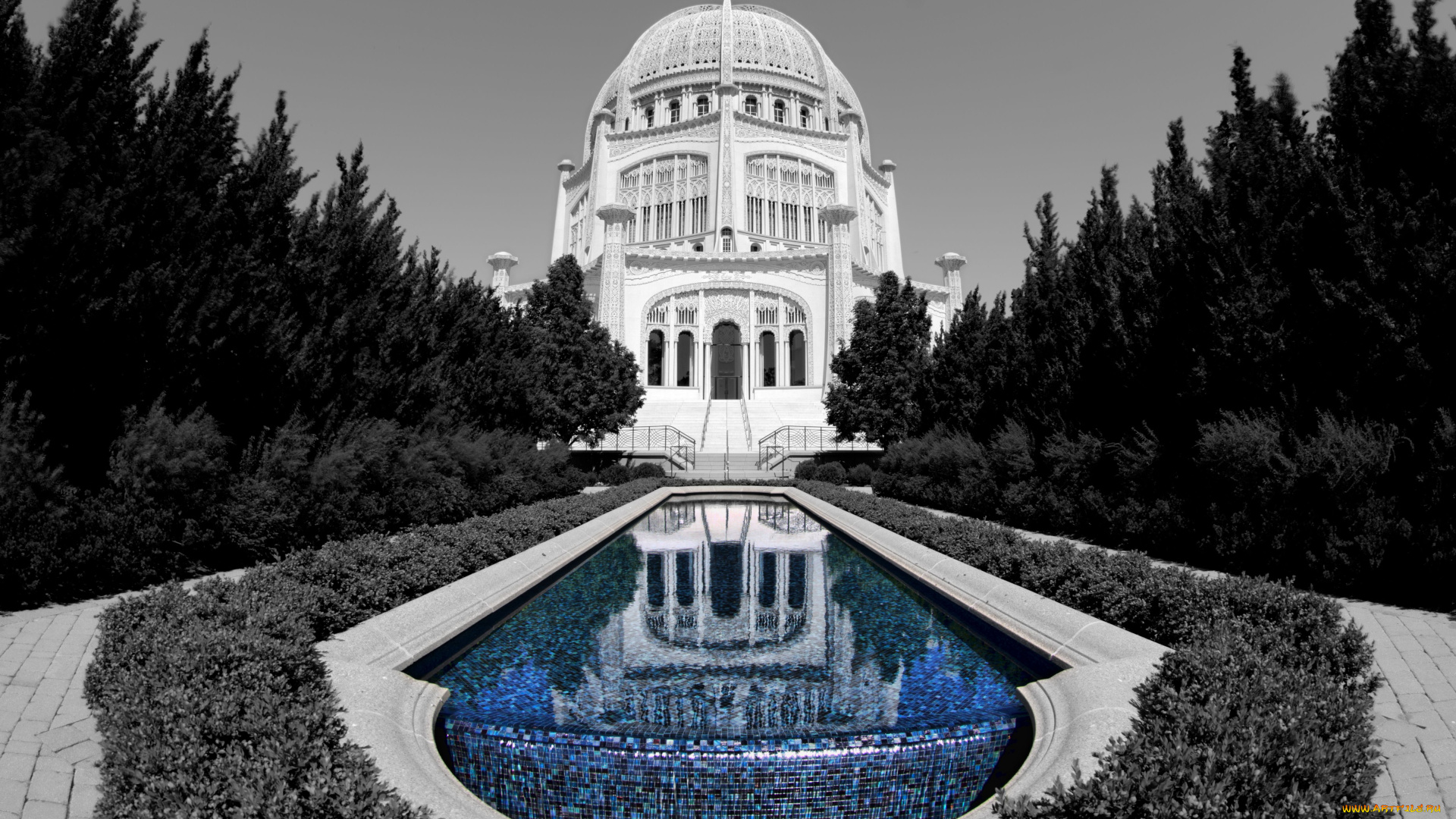baha`i, house, of, worship, города, буддистские, другие, храмы, wilmette, бассейн, bahai, temple
