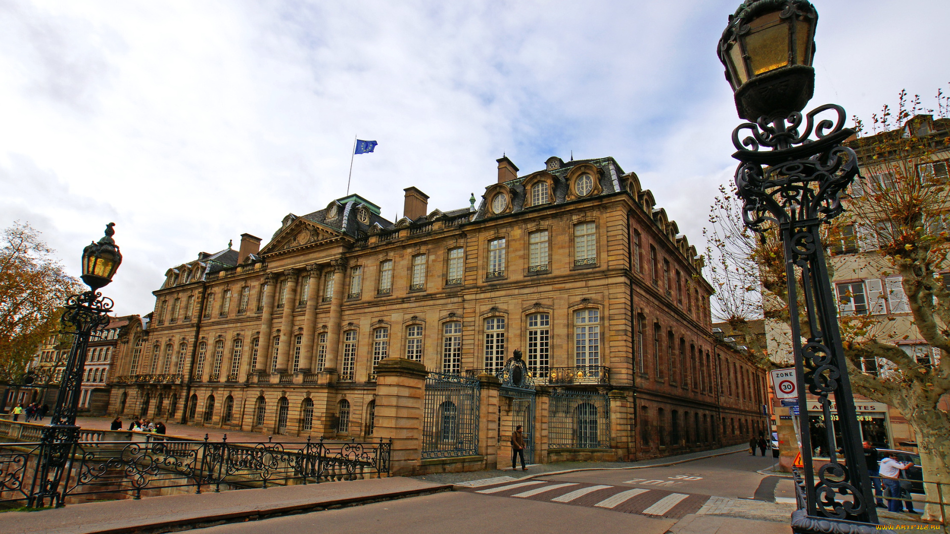 города, страсбург, франция, rohan, palace