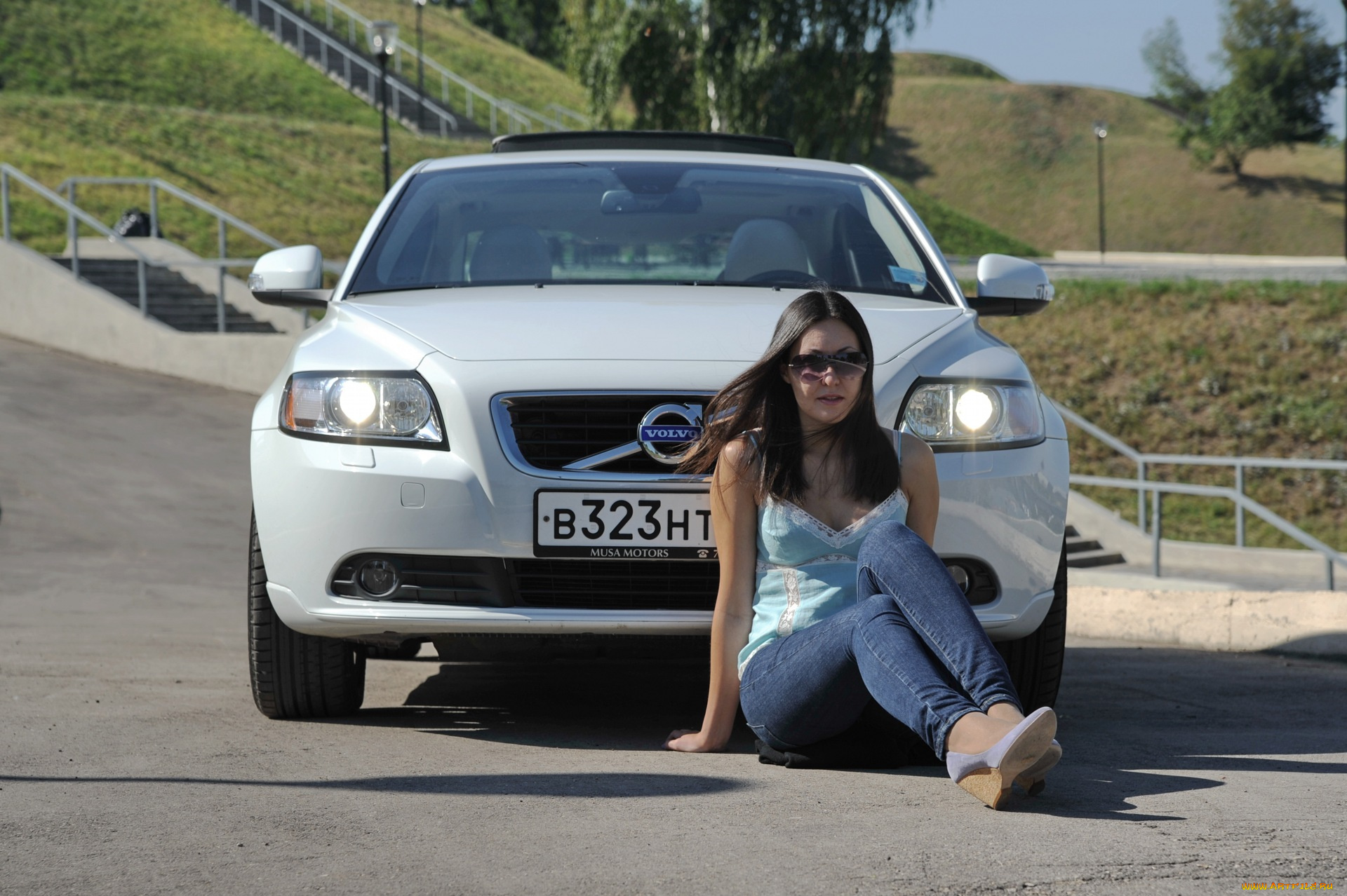 автомобили, авто, девушками