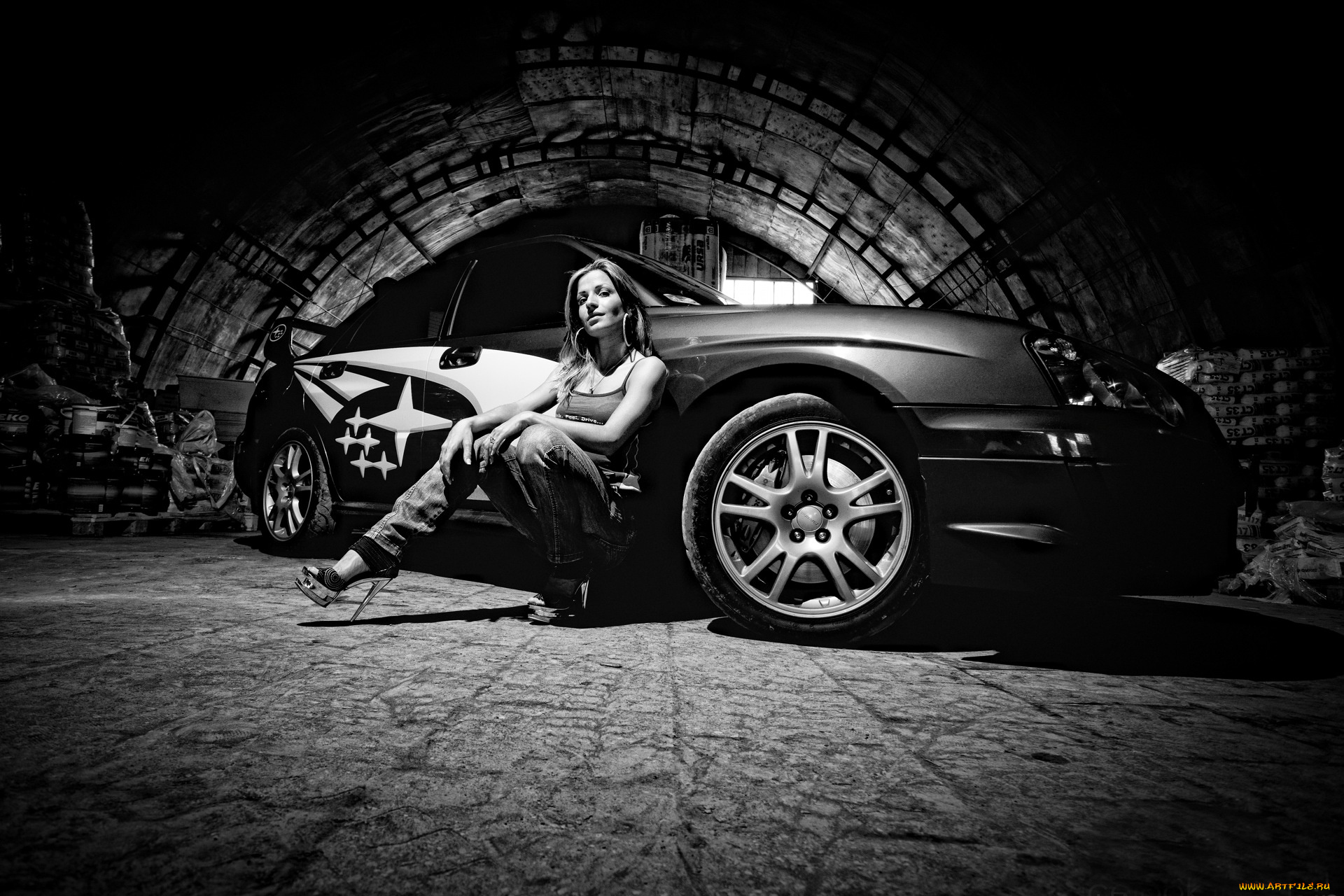 автомобили, авто, девушками