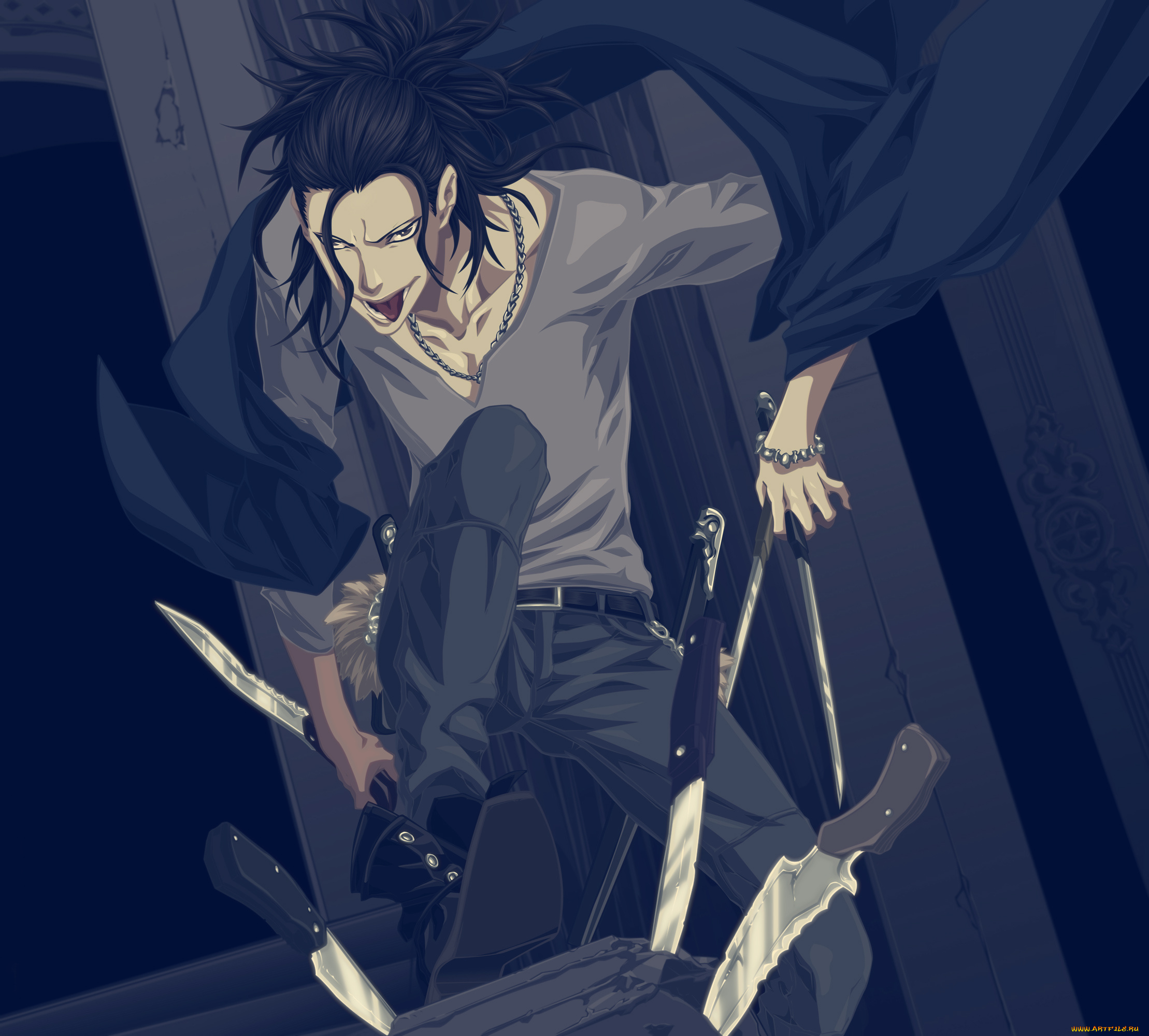 аниме, dogs, bullets, carnage, fuyumine, magato