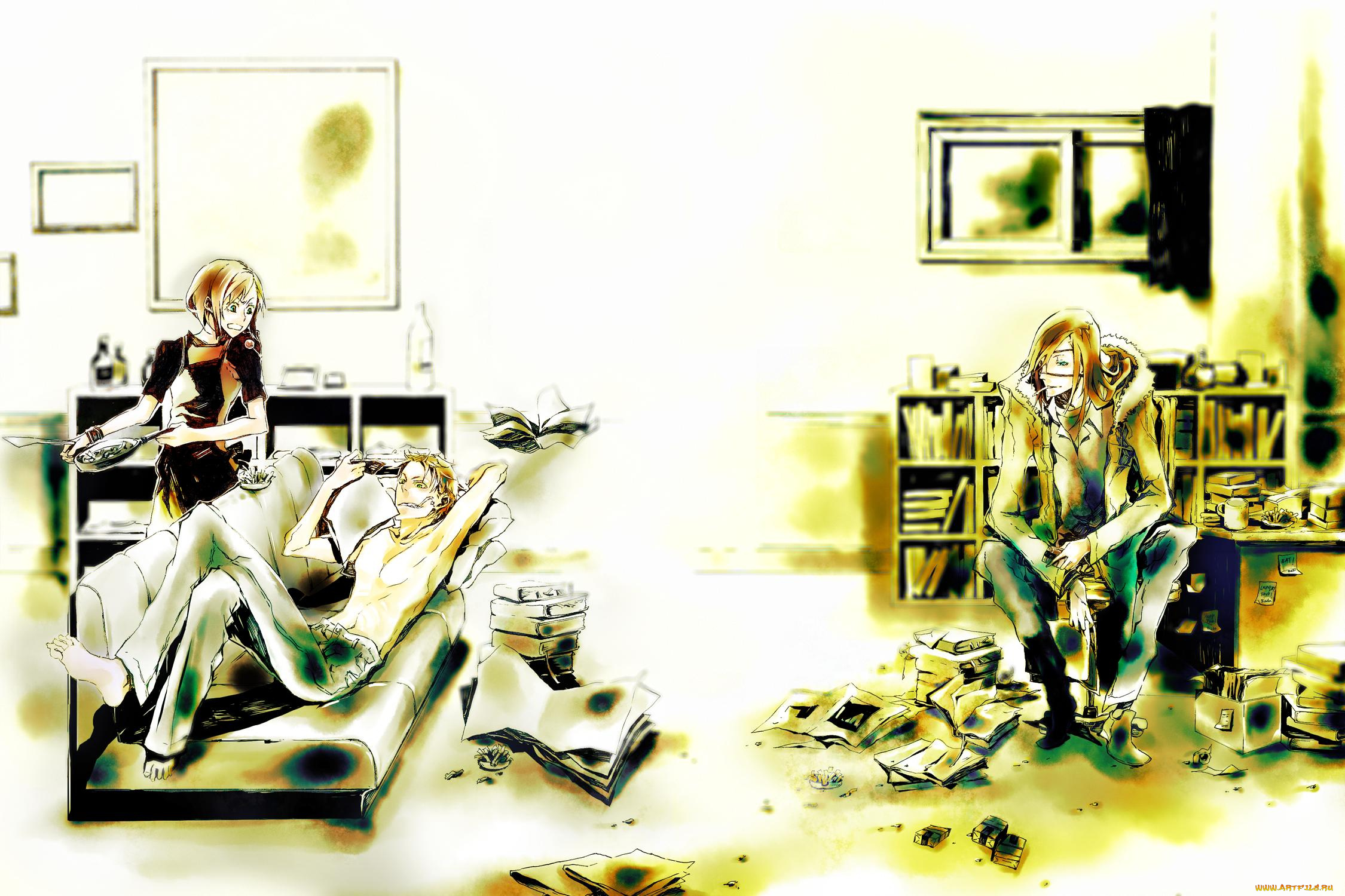 аниме, dogs, bullets, carnage, badou, nails