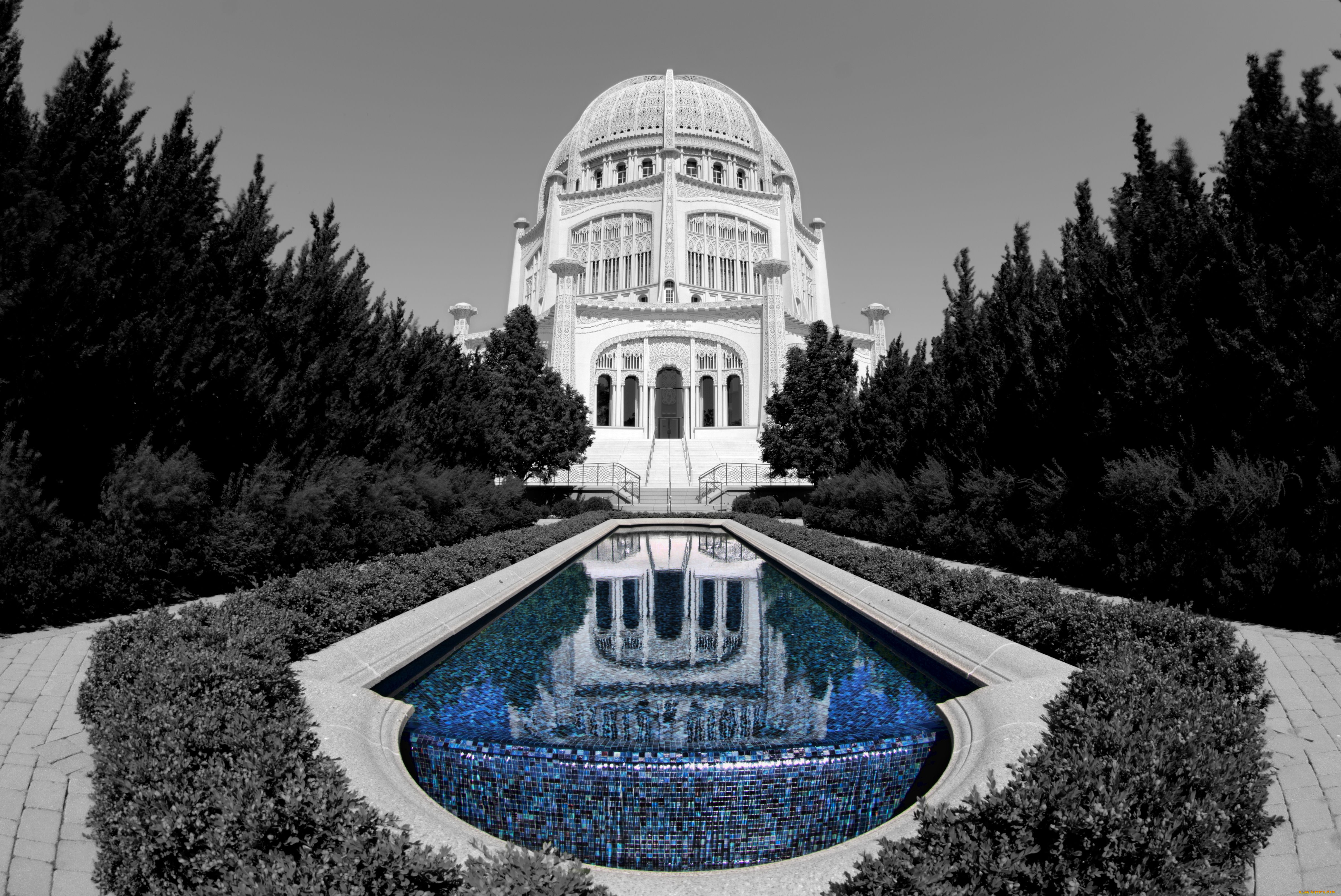 baha`i, house, of, worship, города, буддистские, другие, храмы, wilmette, бассейн, bahai, temple