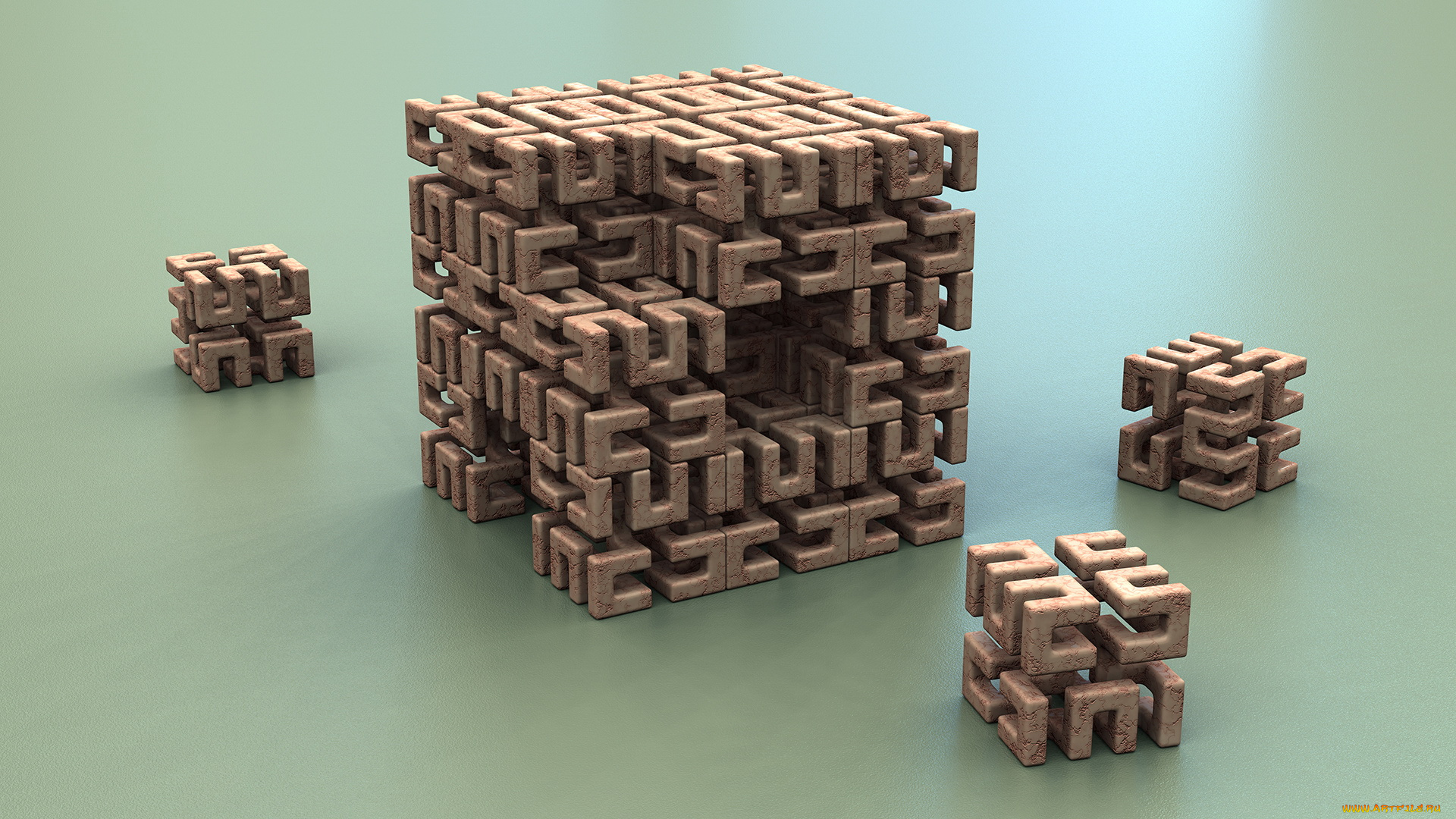 3д, графика, modeling, моделирование, квадраты