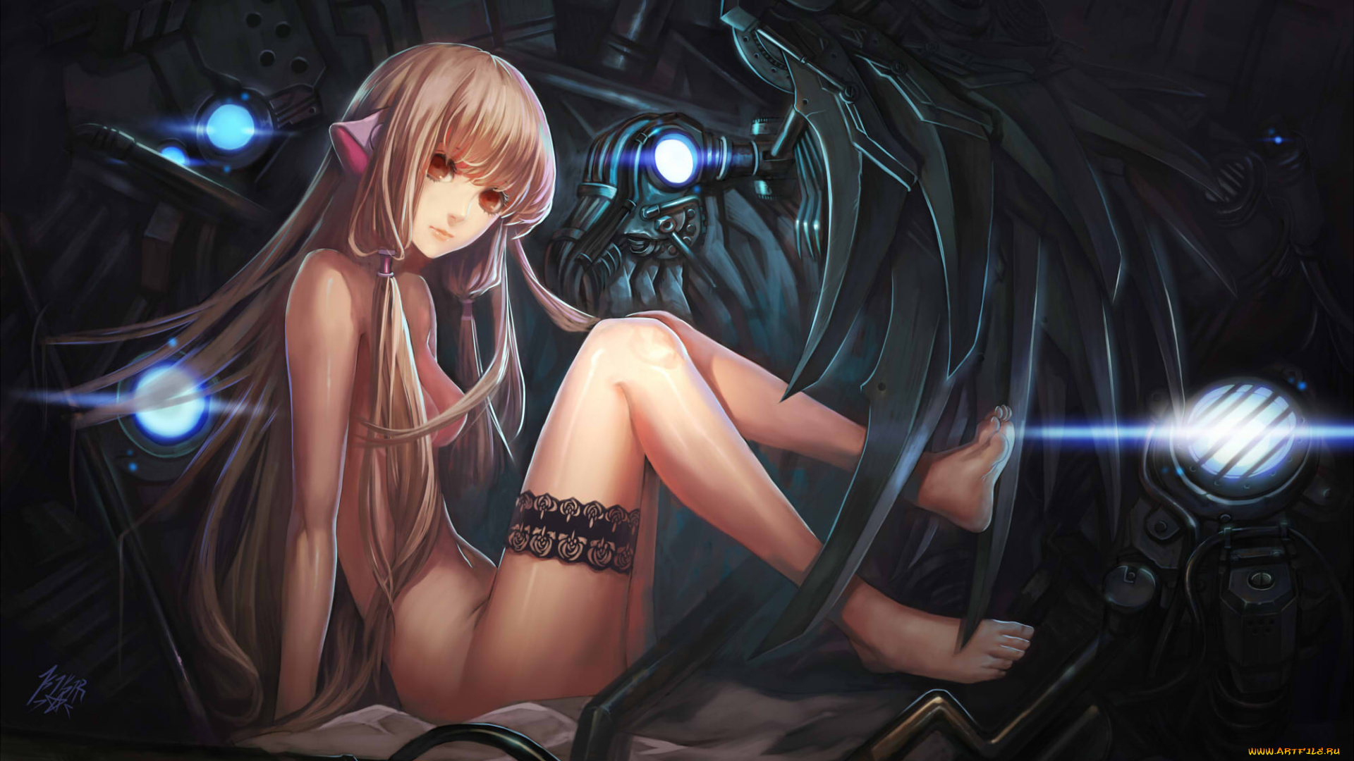 by, kikira, аниме, chobits, chii