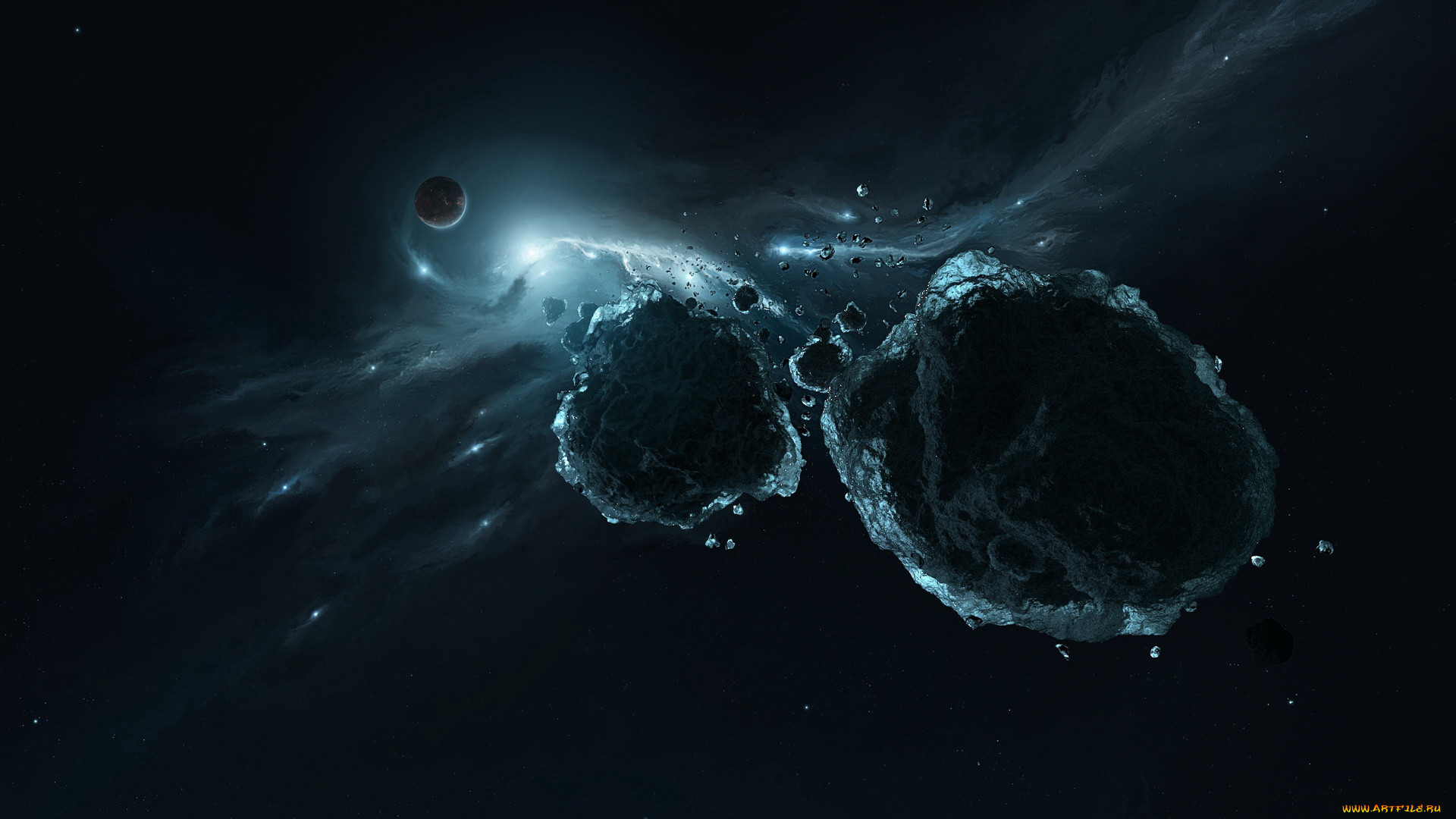 космос, арт, планета