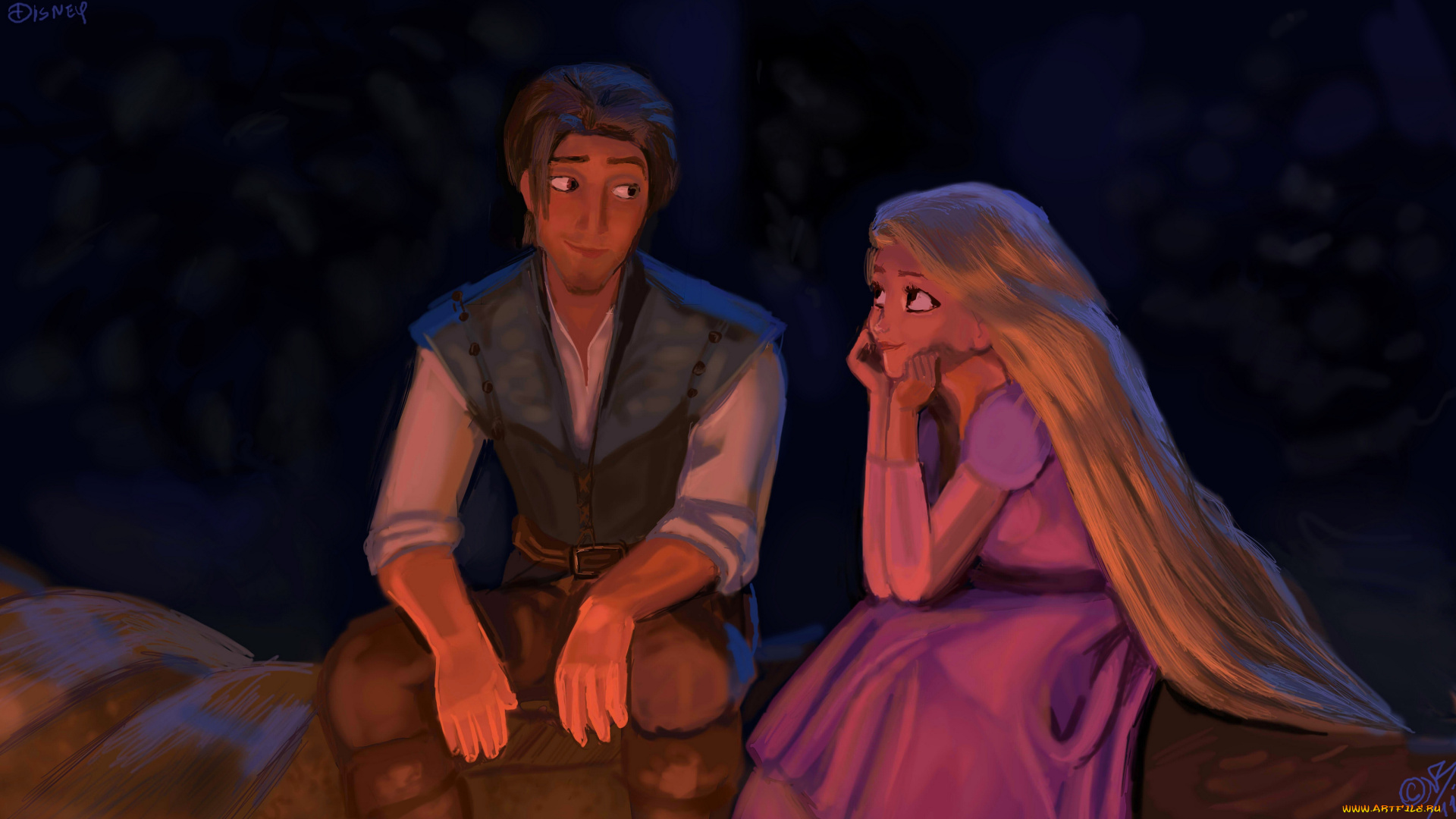 мультфильмы, tangled, рапунцель