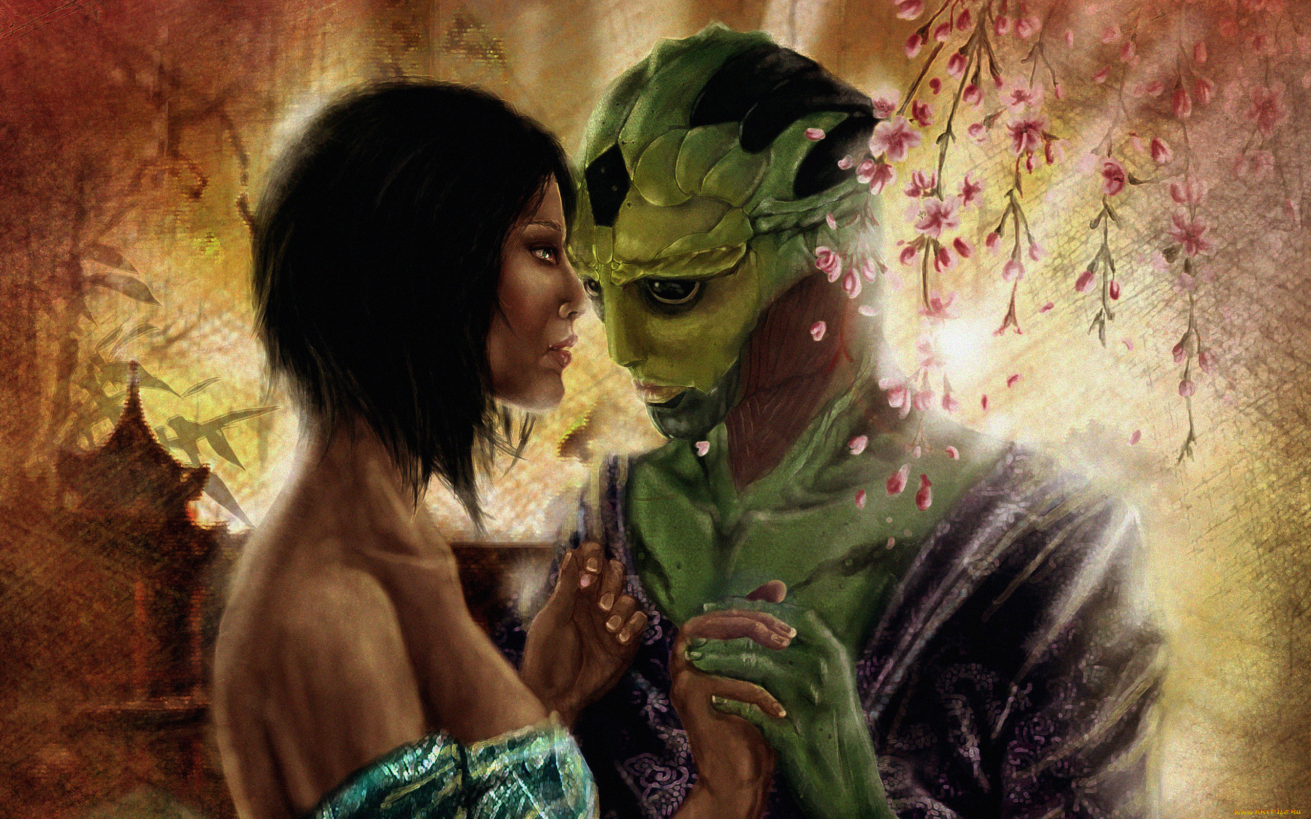 фэнтези, красавицы, чудовища, любовь, цветы