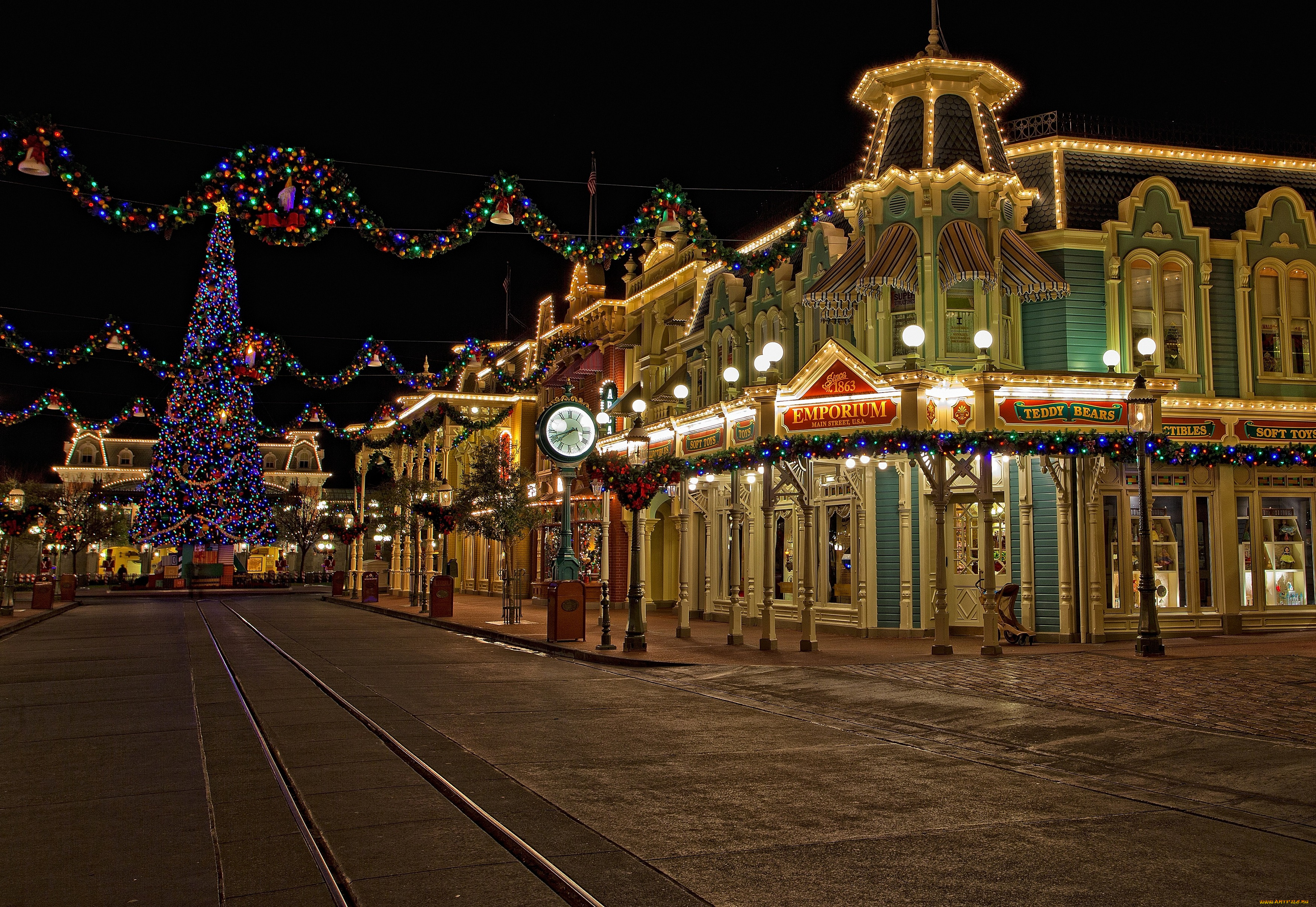 праздничные, Ёлки, сша, штат, флорида