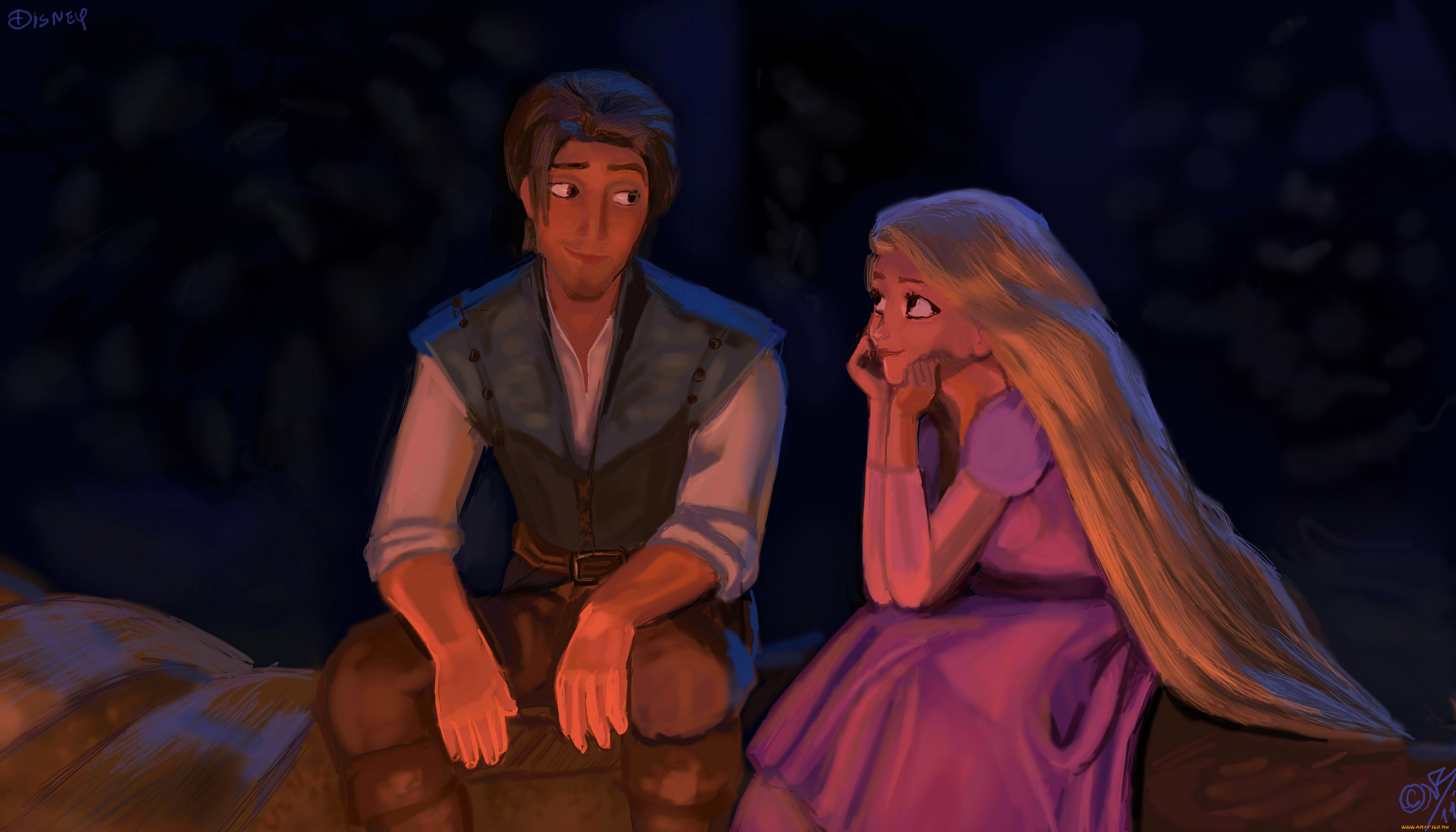 мультфильмы, tangled, рапунцель