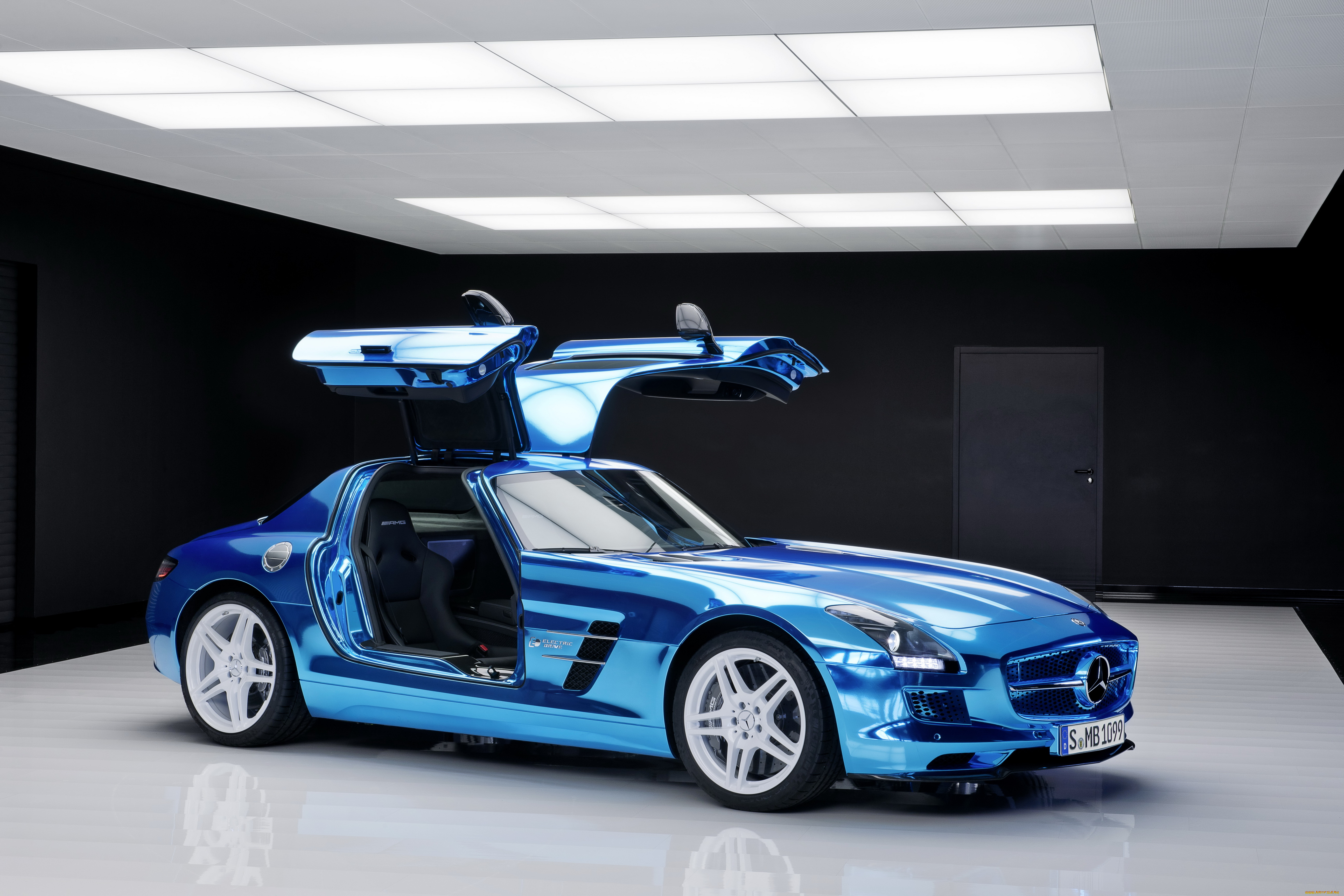 2012, mercedes, benz, sls, amg, electric, drive, автомобили, mercedes-benz