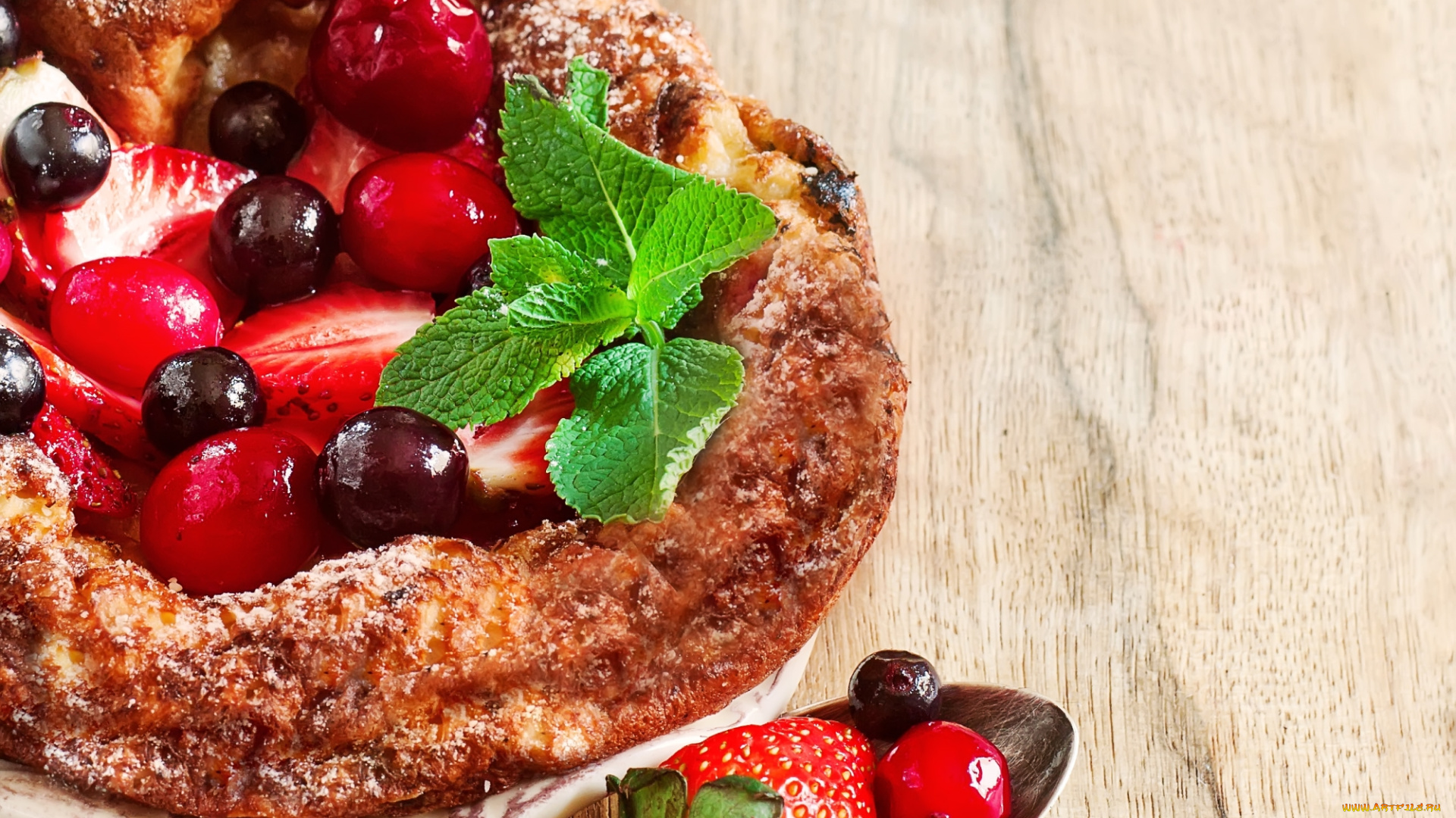 еда, пироги, ягоды