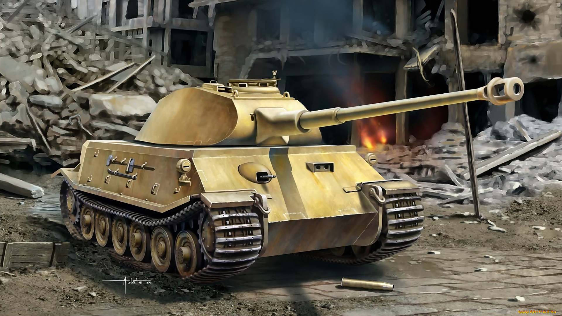 рисованные, армия, танк