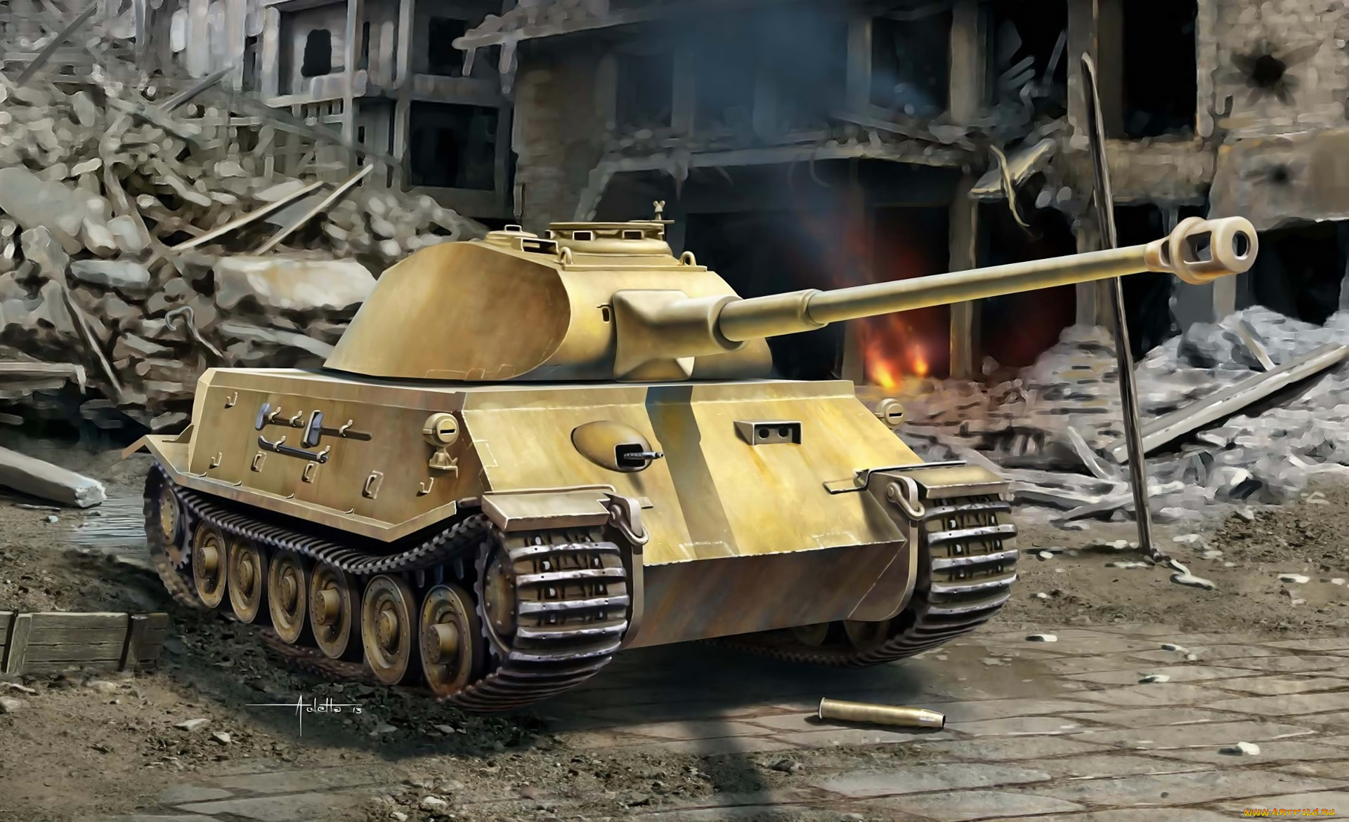 рисованные, армия, танк