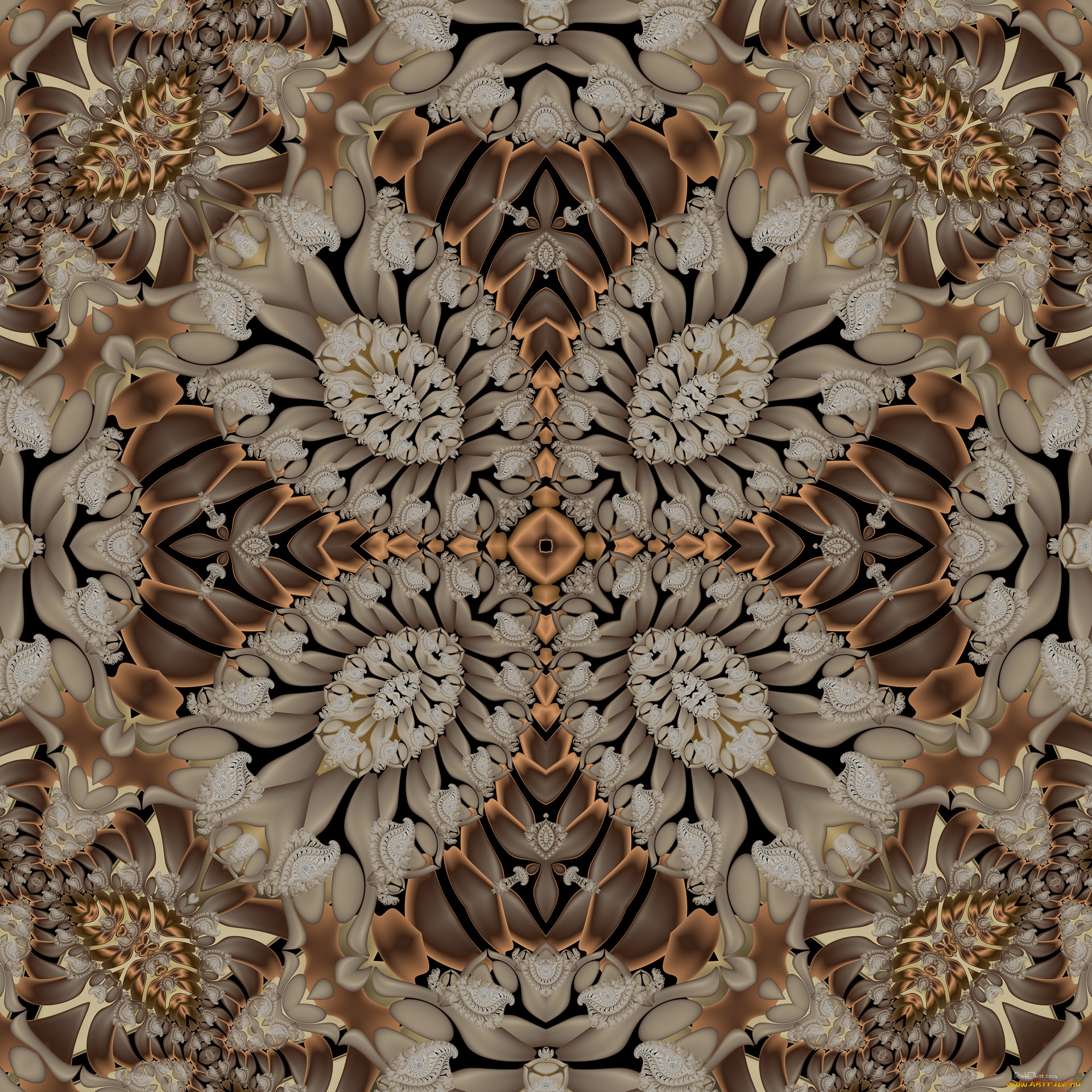 3д, графика, fractal, , фракталы, узор, фон, цветау