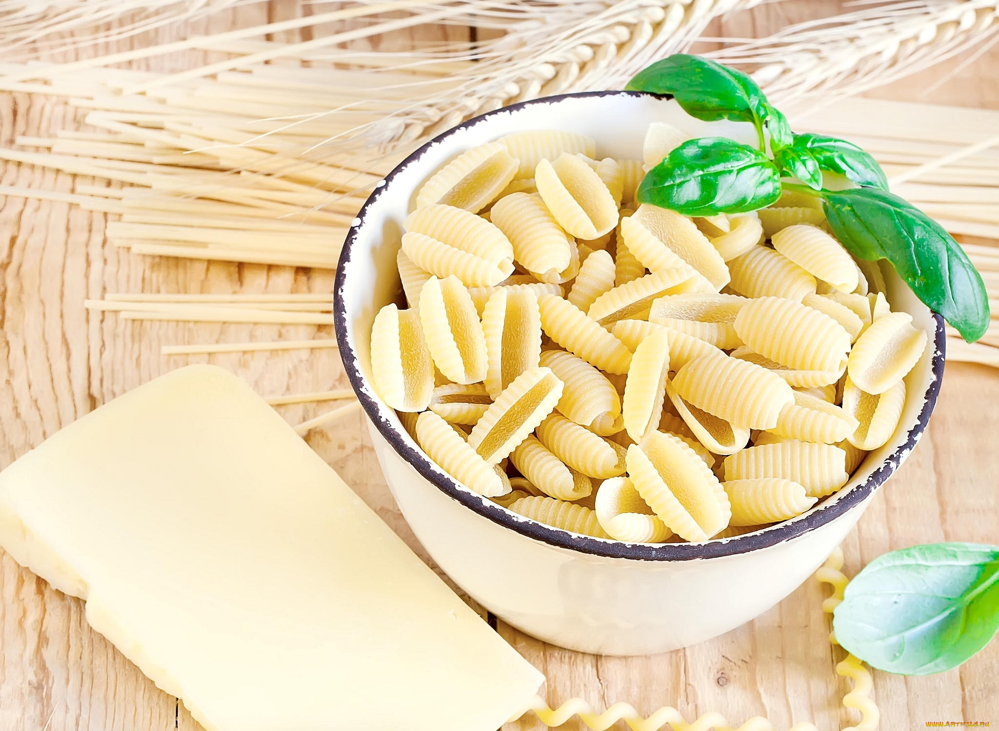 еда, макаронные, блюда, сыр, базилик, ракушки