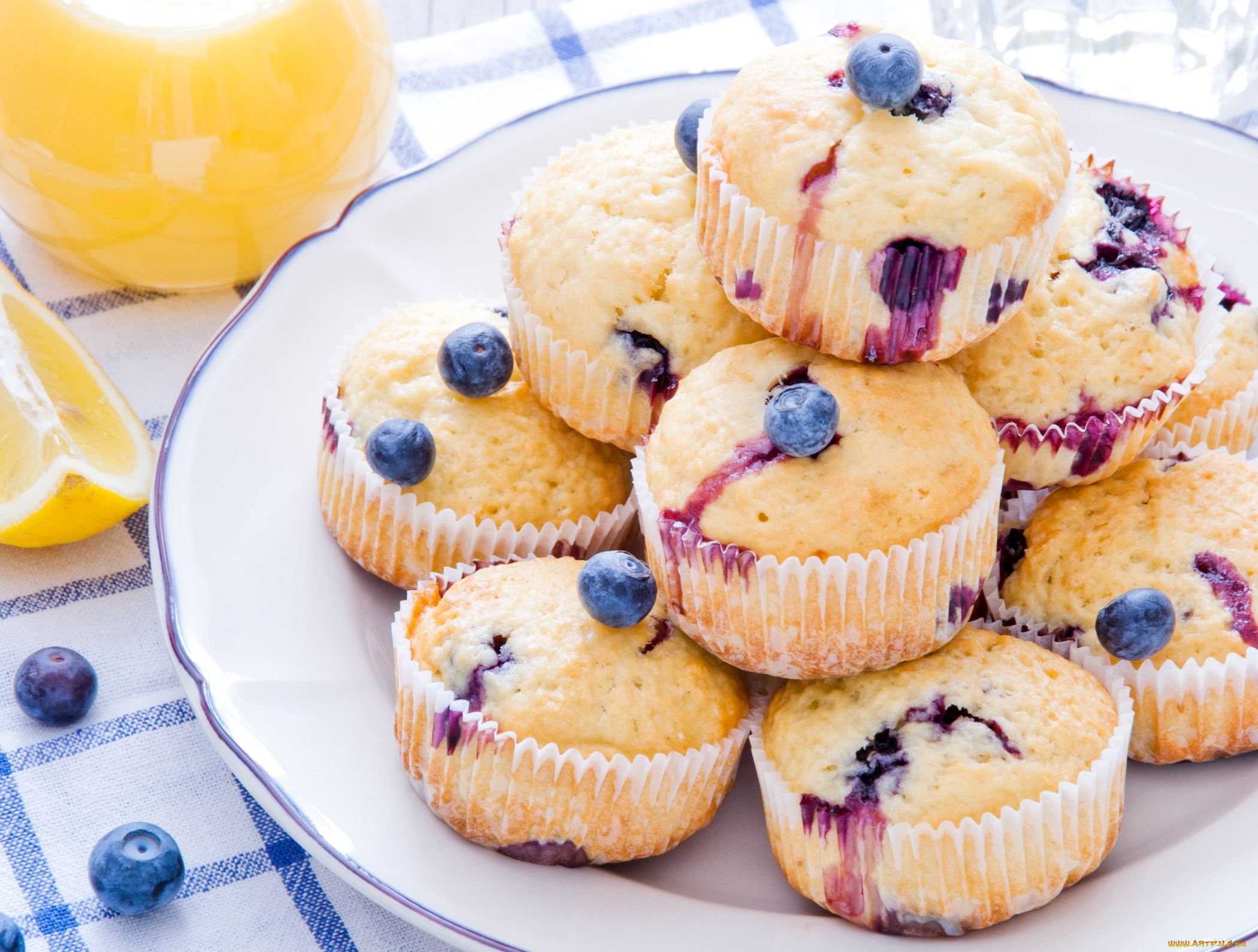 еда, пирожные, , кексы, , печенье, голубика, кексы