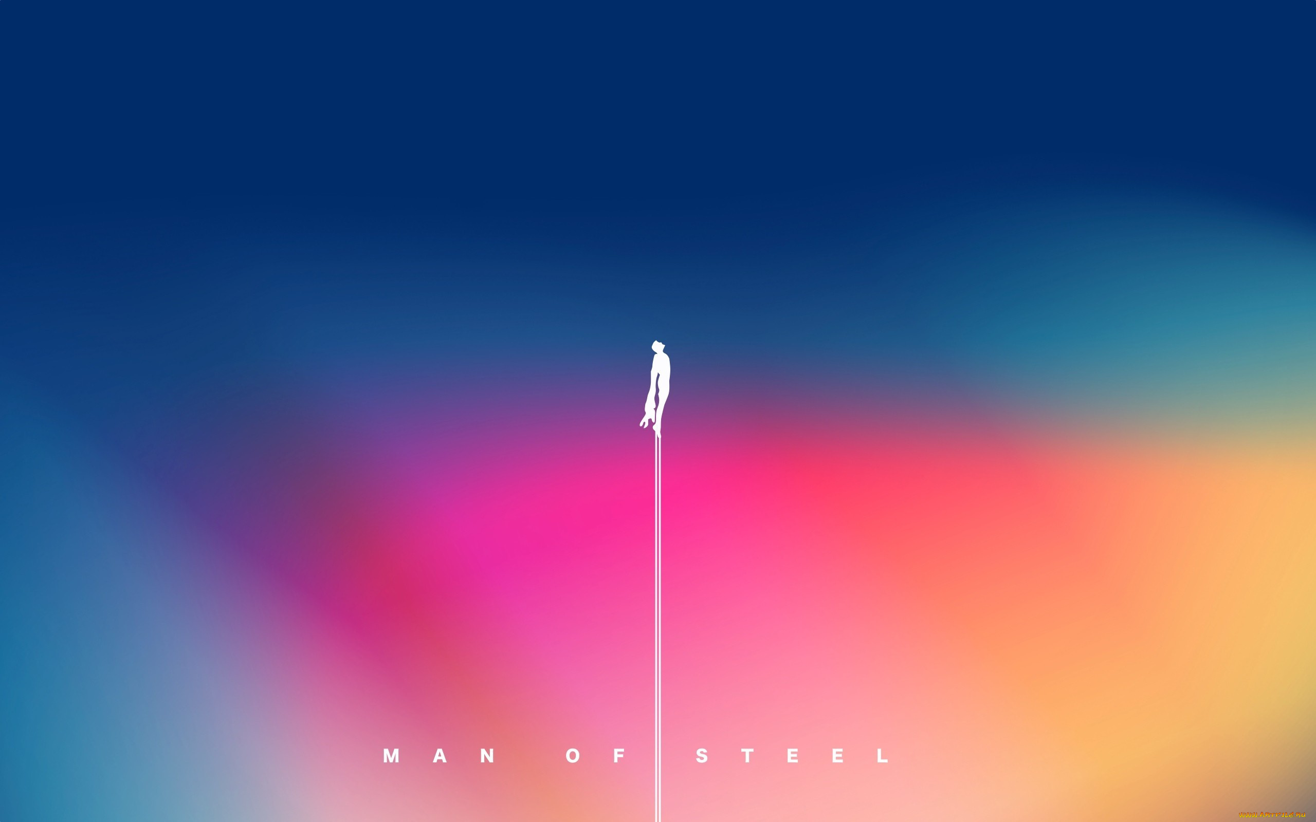 рисованные, минимализм, супермен