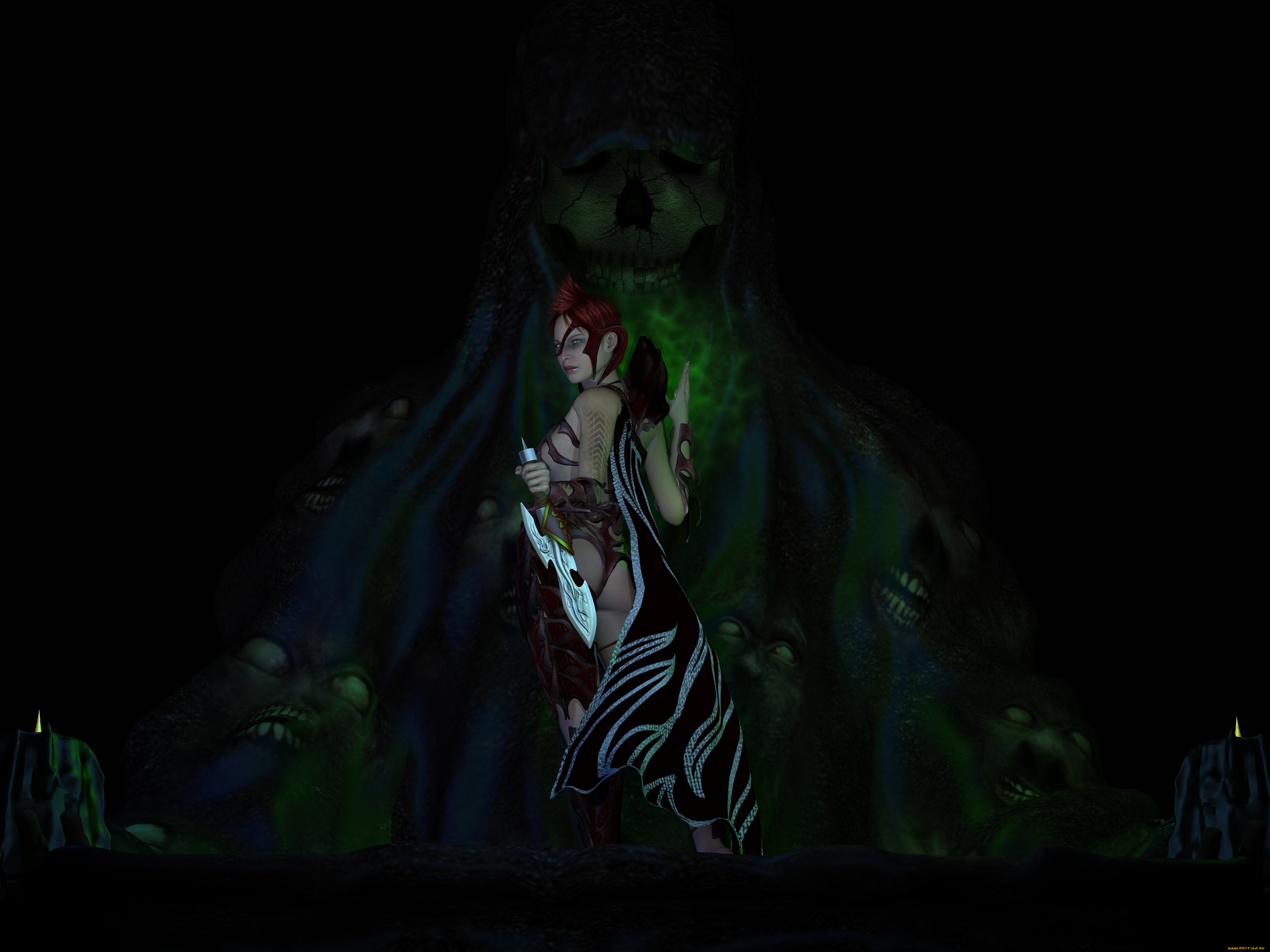 3д, графика, fantasy, , фантазия, взгляд, девушка