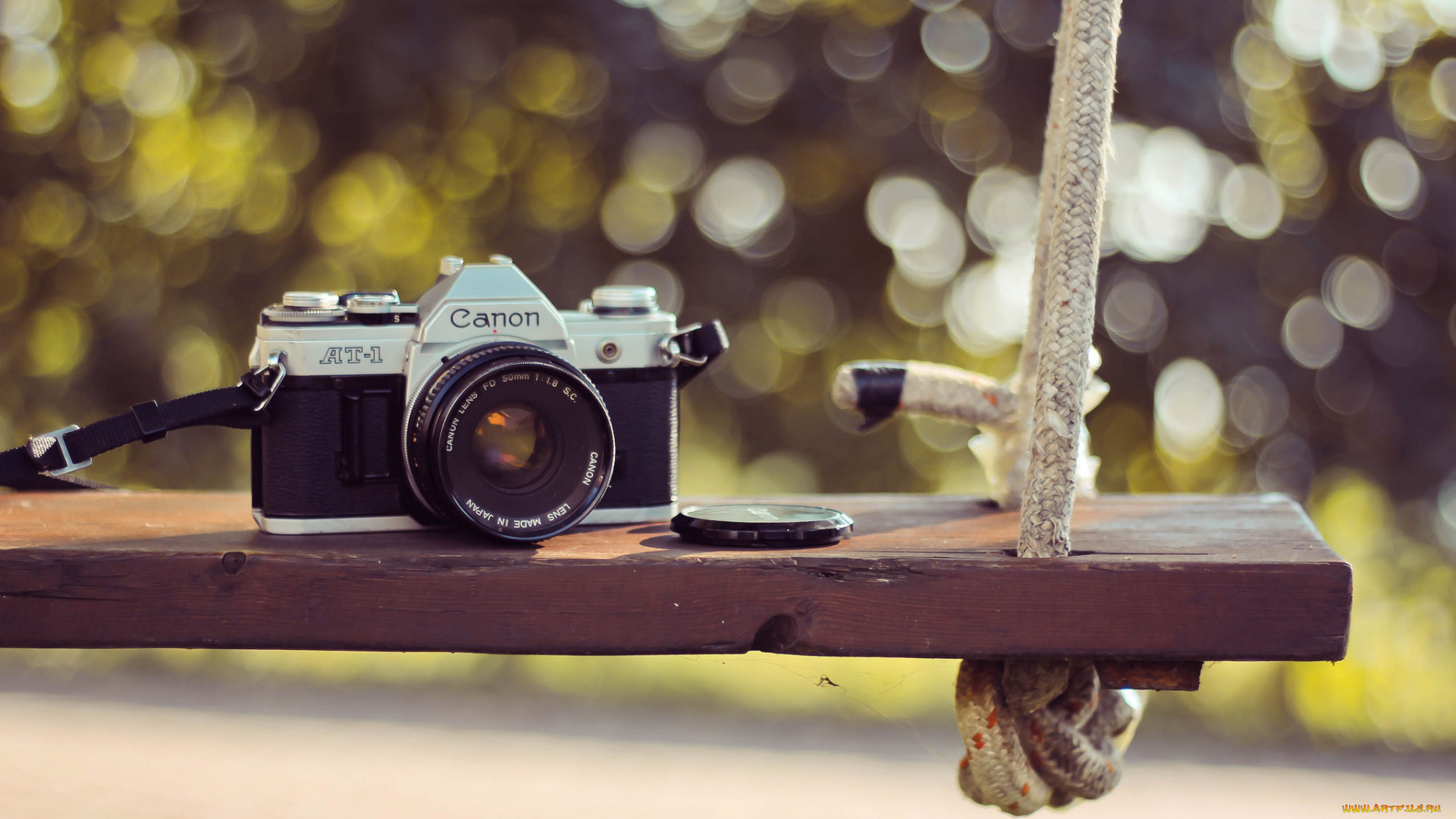 бренды, canon, фотоаппарат, блики, качели, камера