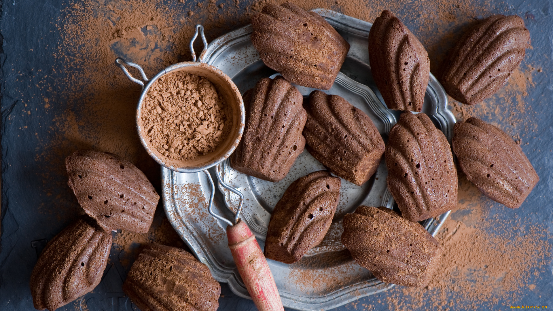 еда, пирожные, , кексы, , печенье, печенье, присыпка, доска