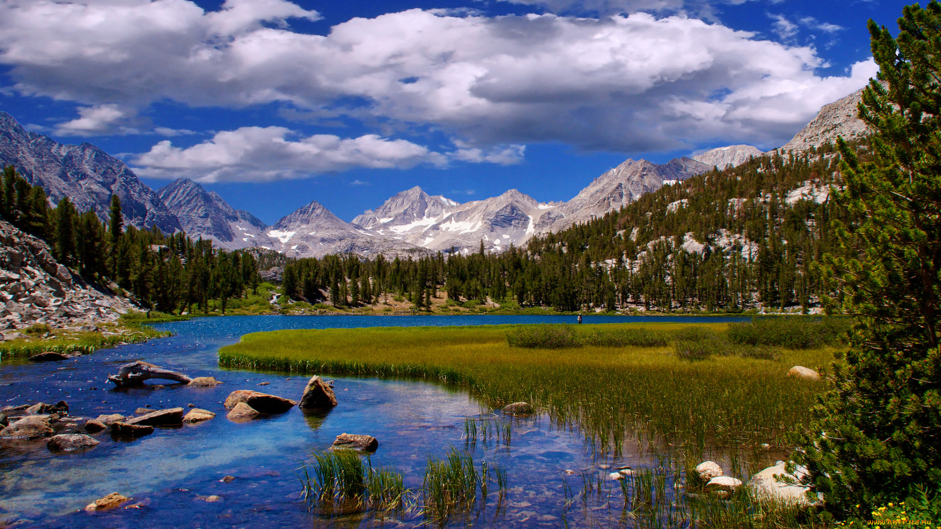природа, реки, озера, горы, лес, река