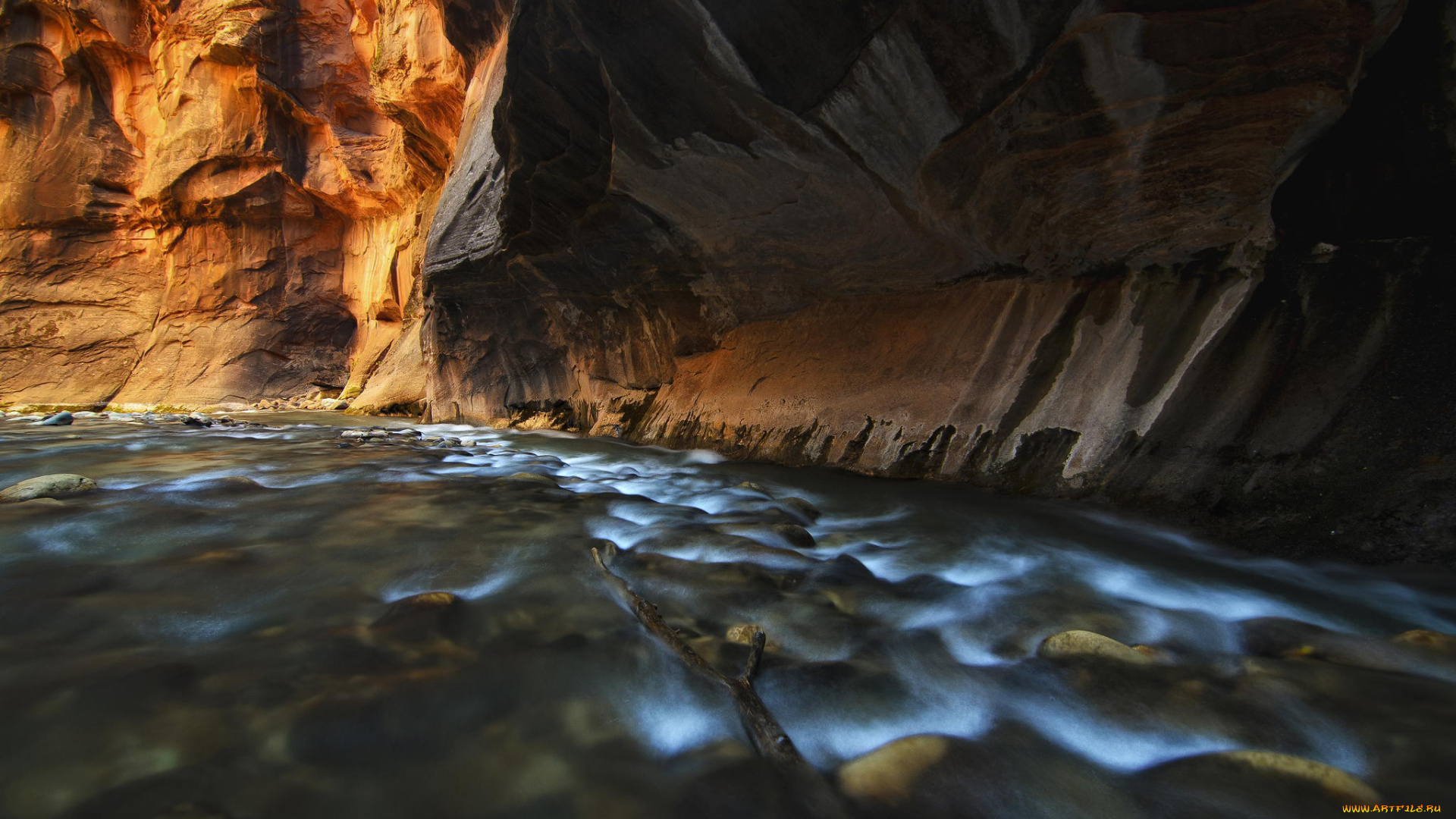 природа, реки, озера, пещера, каньон, река, скалы