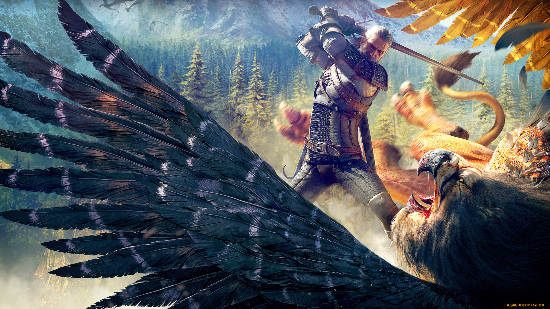 видео, игры, -, the, witcher, 3, , wild, hunt, witcher, grifon, 3, wild, hunt, дикая, охота, ведьмак, cd, projekt, red, rpg