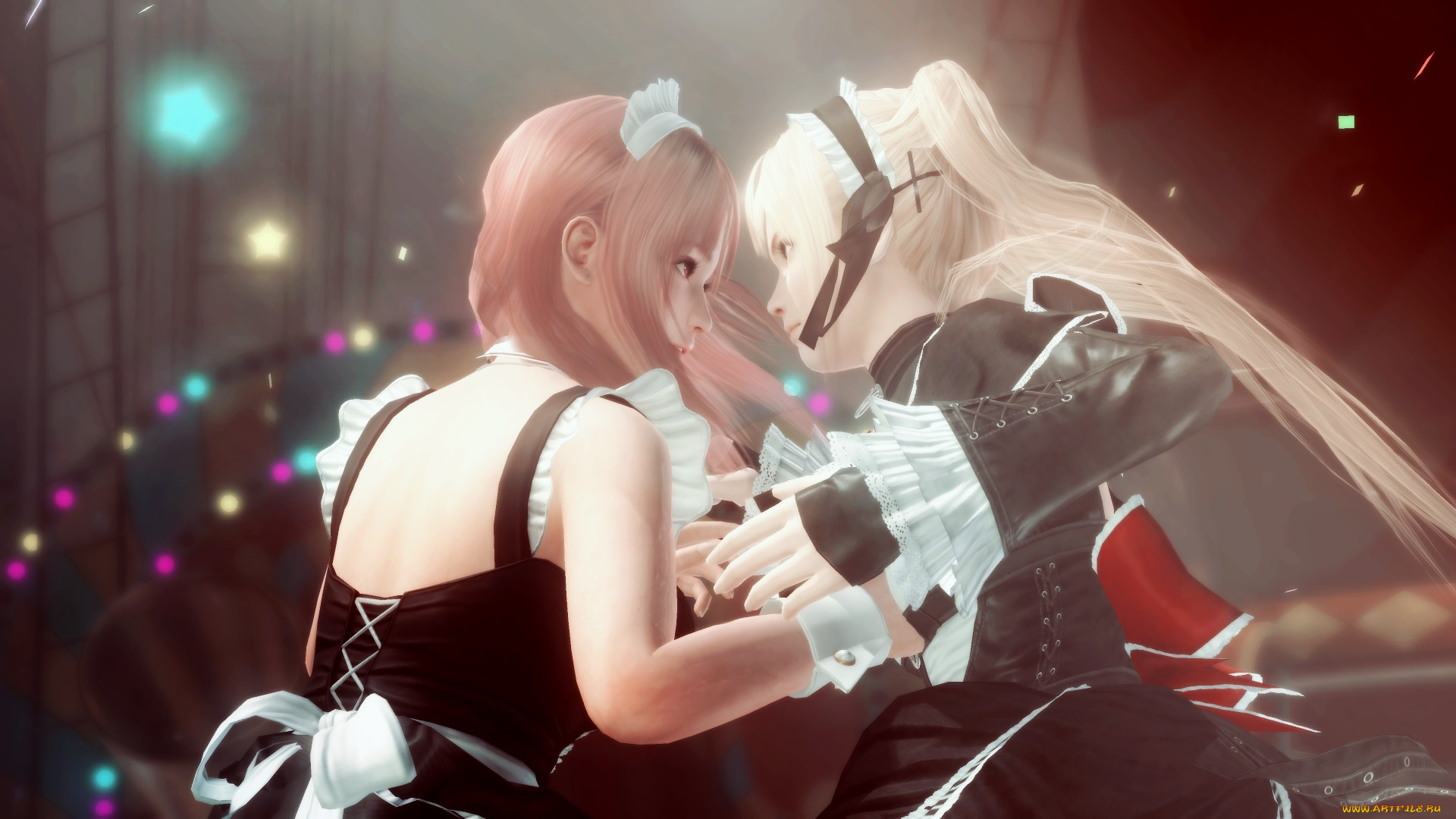 видео, игры, dead, or, alive, 5, поза, фон, взгляд, девушки