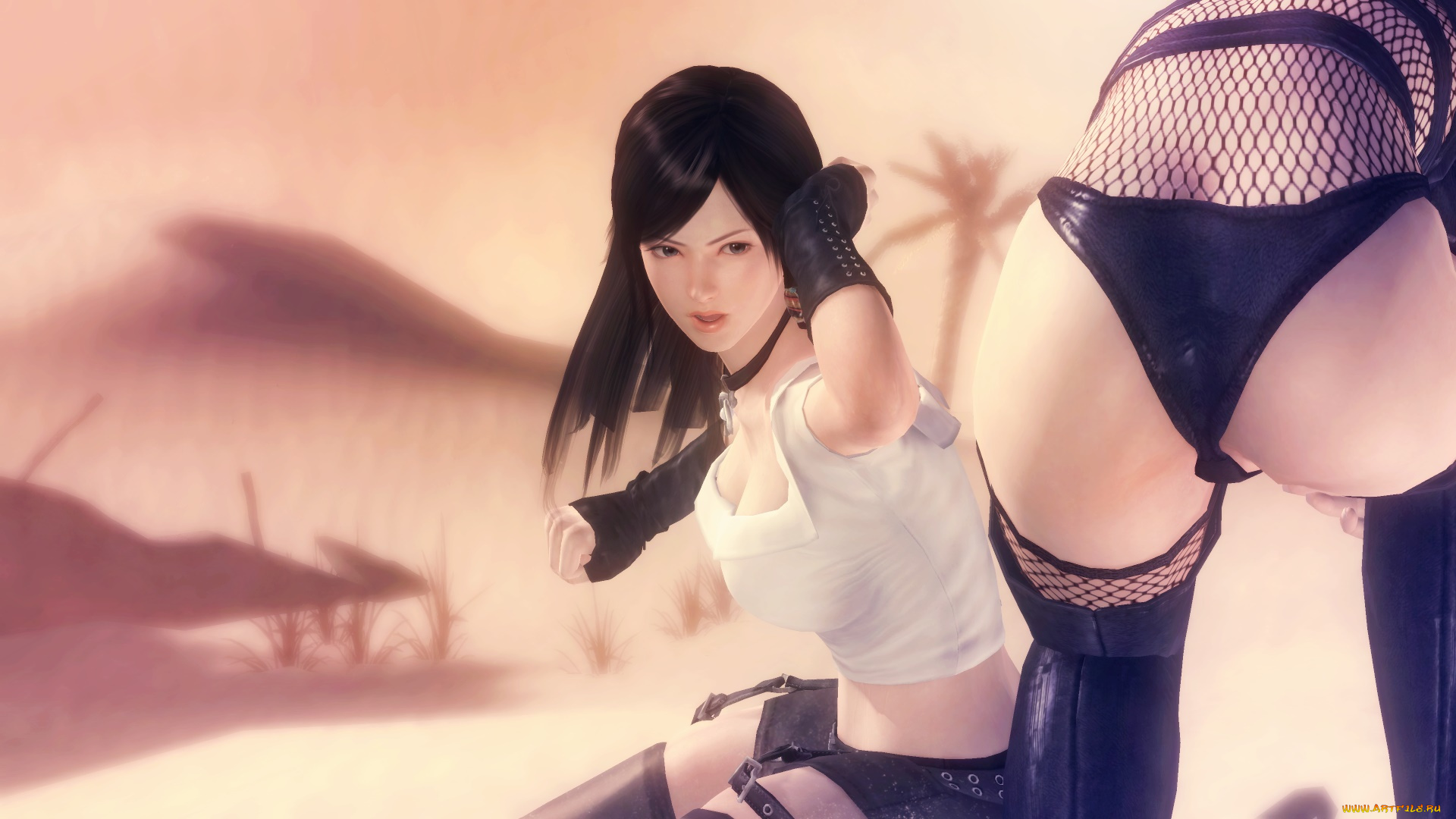 видео, игры, dead, or, alive, 5, поза, фон, взгляд, девушка