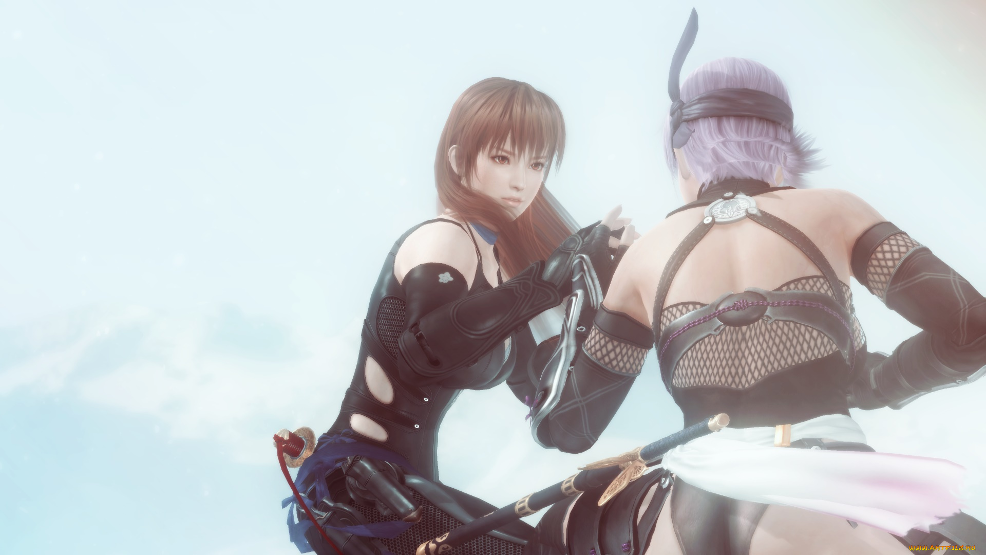 видео, игры, dead, or, alive, 5, взгляд, фон, девушки