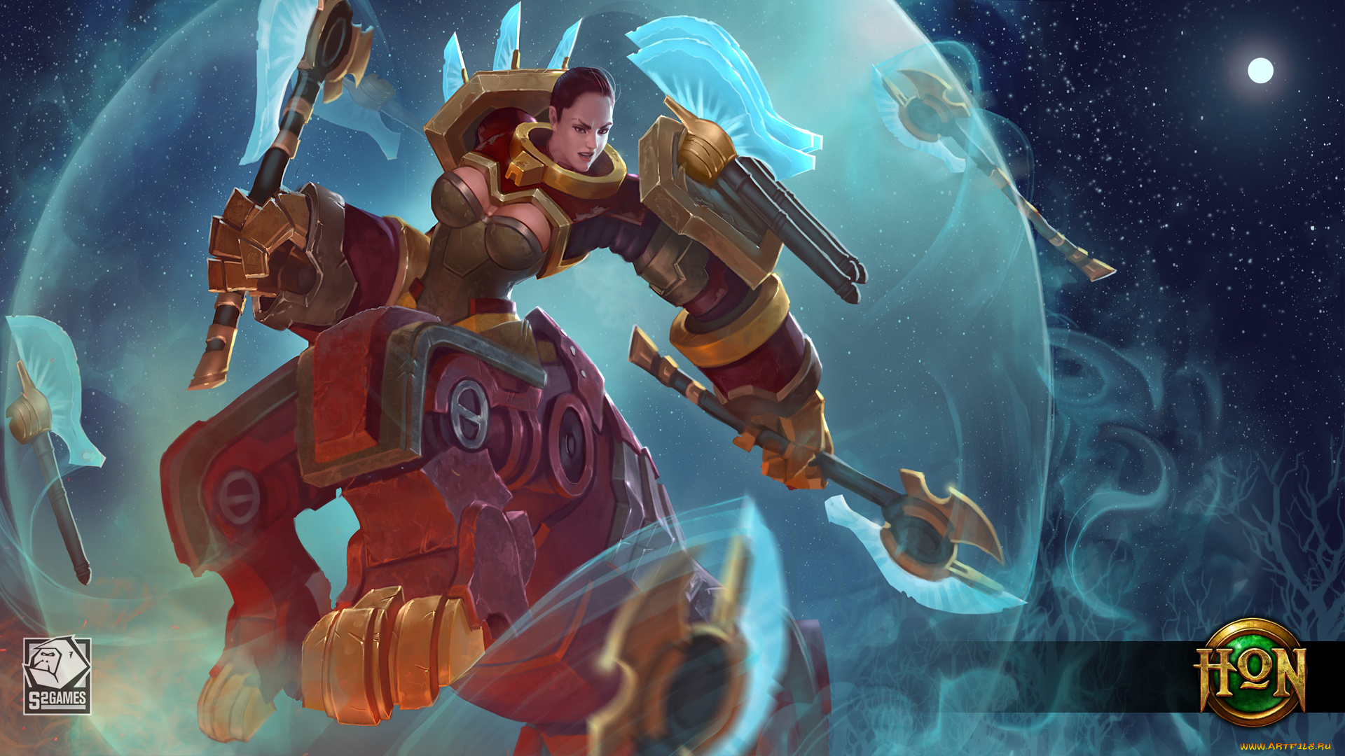 видео, игры, heroes, of, newerth, персонаж