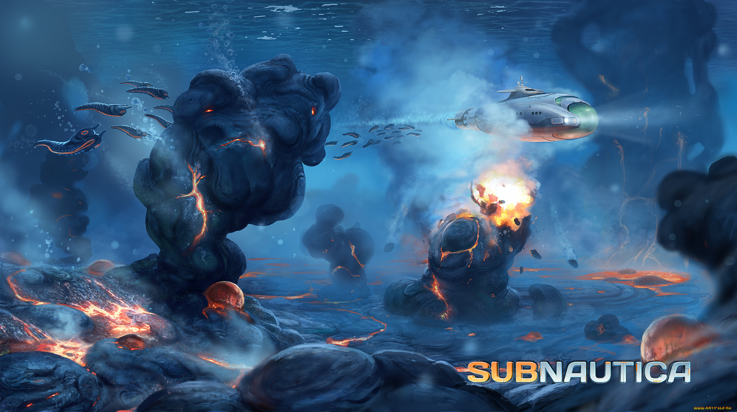 subnautica, видео, игры, -, subnautica, симулятор, подводный, мир, приключения, action