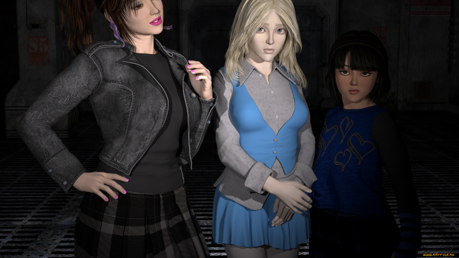 3д, графика, эльфы, , elves, девушки, фон, взгляд, эльфийка