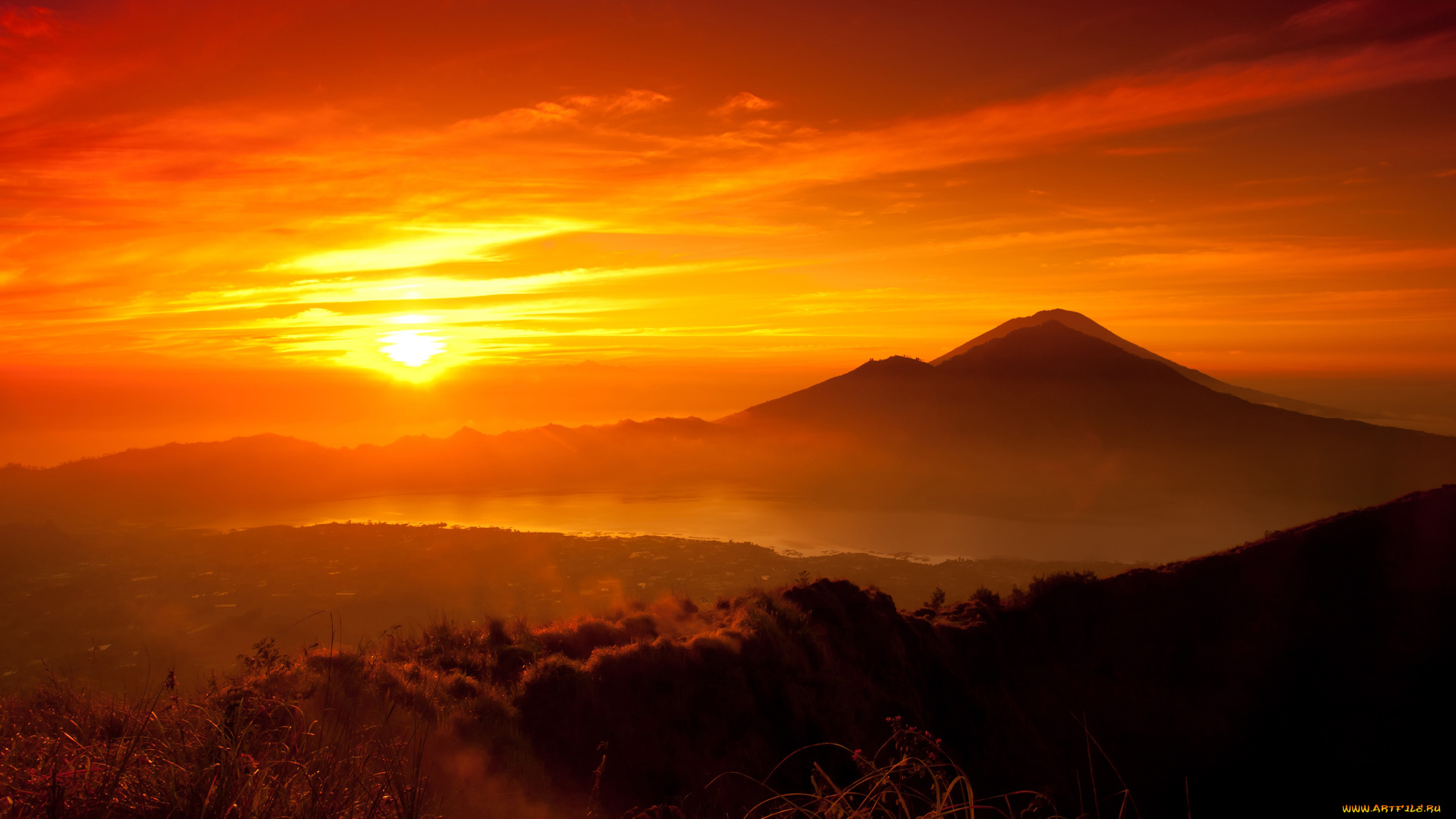 природа, восходы, закаты, рассвет, индия, солнце, утро, жара, зной