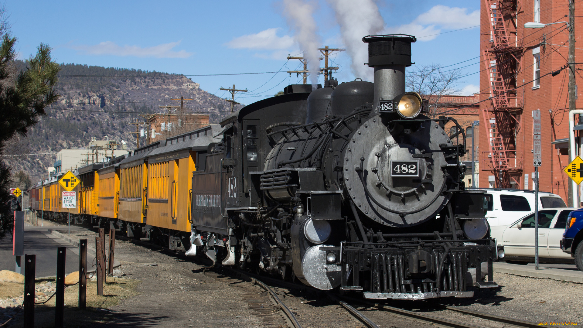 техника, паровозы, паровоз, рельсы