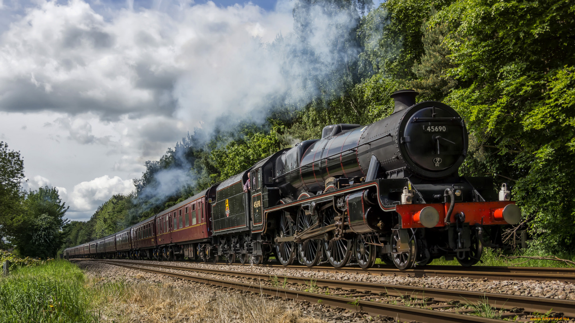 техника, паровозы, паровоз, рельсы