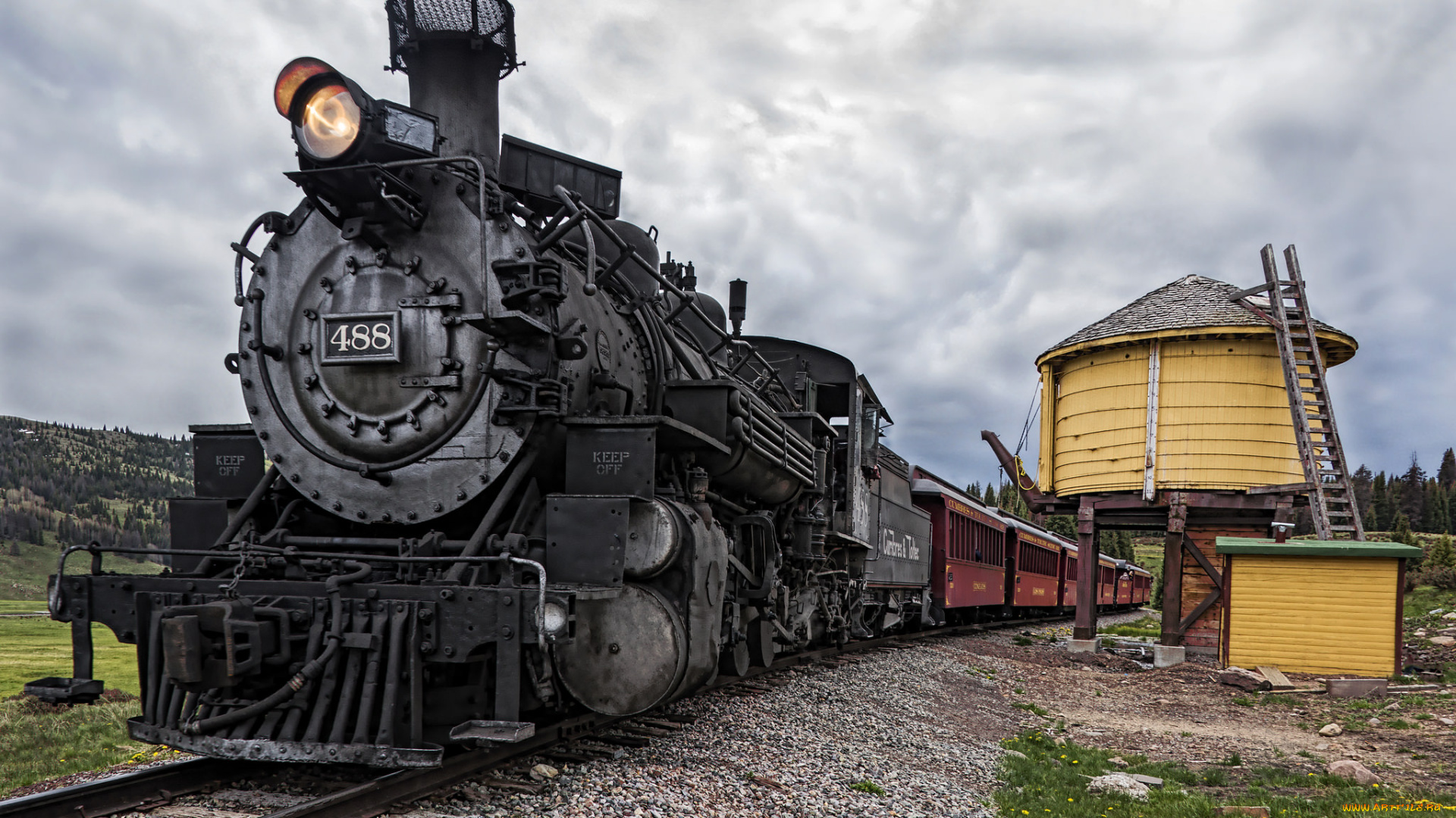 техника, паровозы, паровоз, рельсы