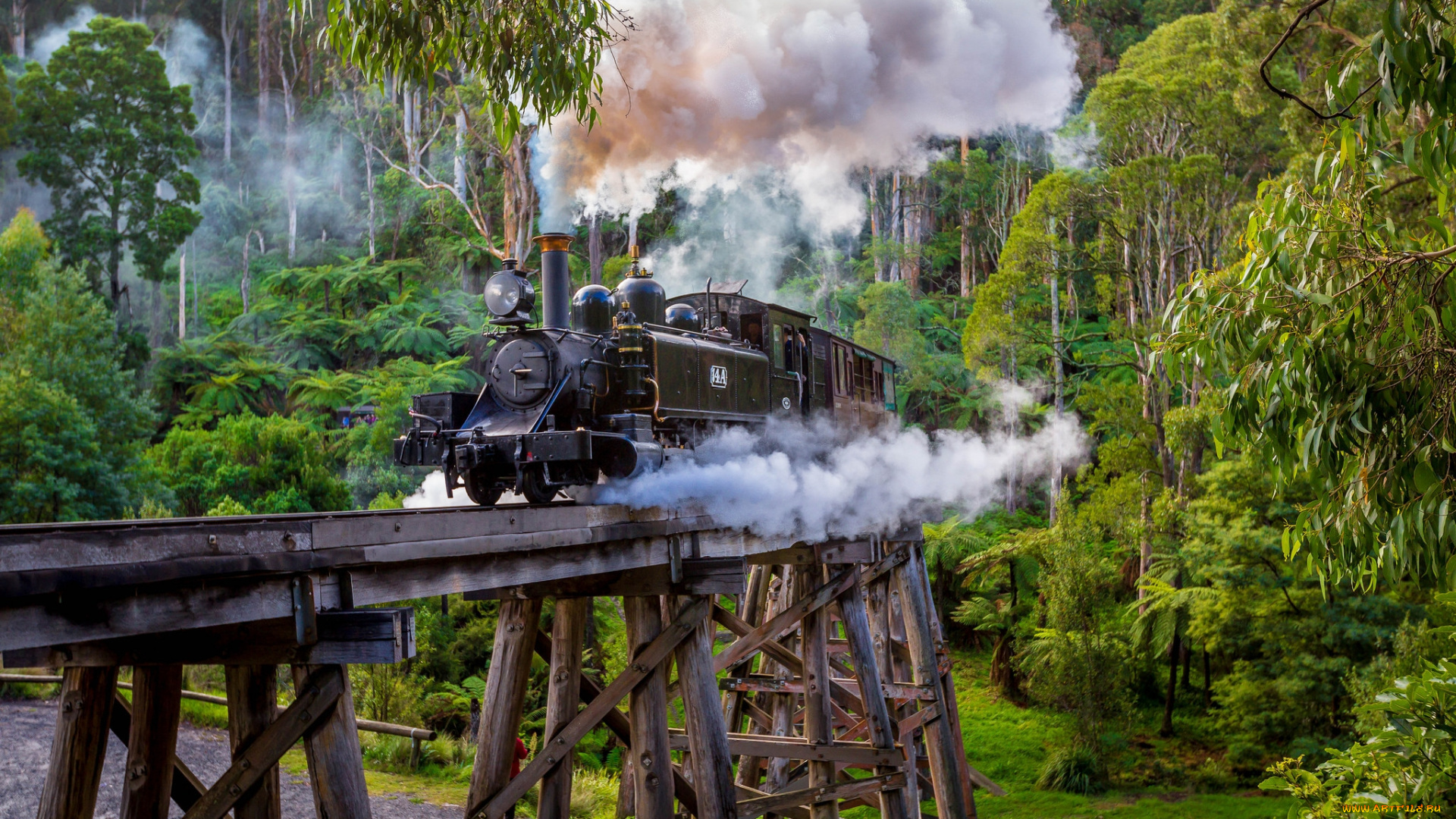 техника, паровозы, паровоз, рельсы