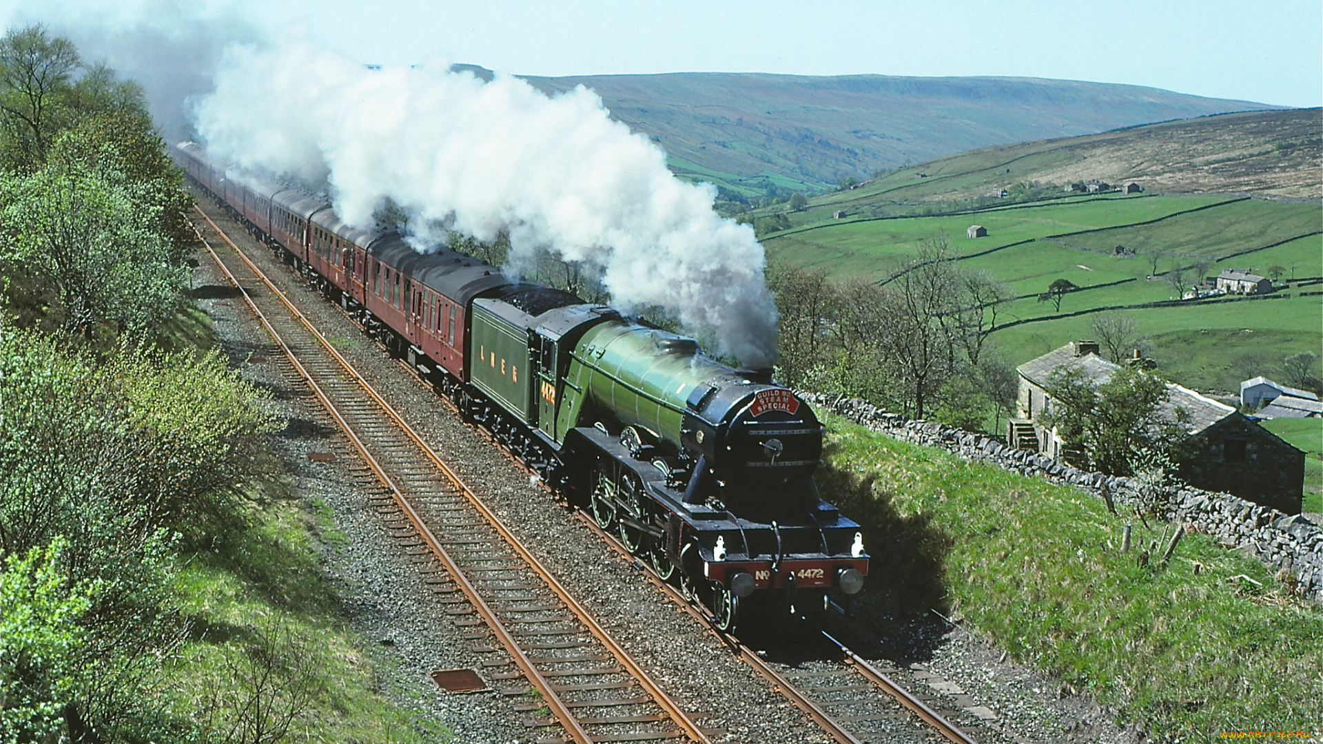 техника, паровозы, рельсы, паровоз