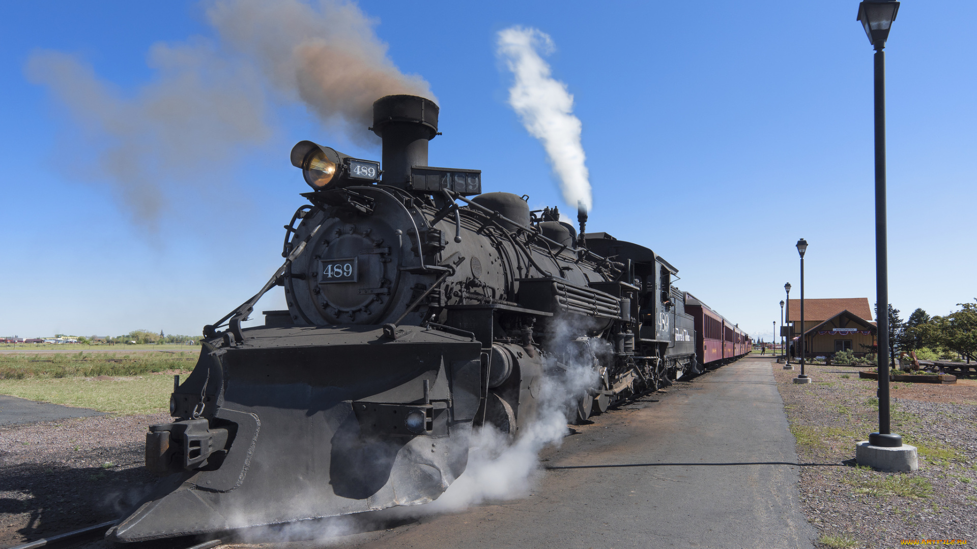 техника, паровозы, рельсы, паровоз