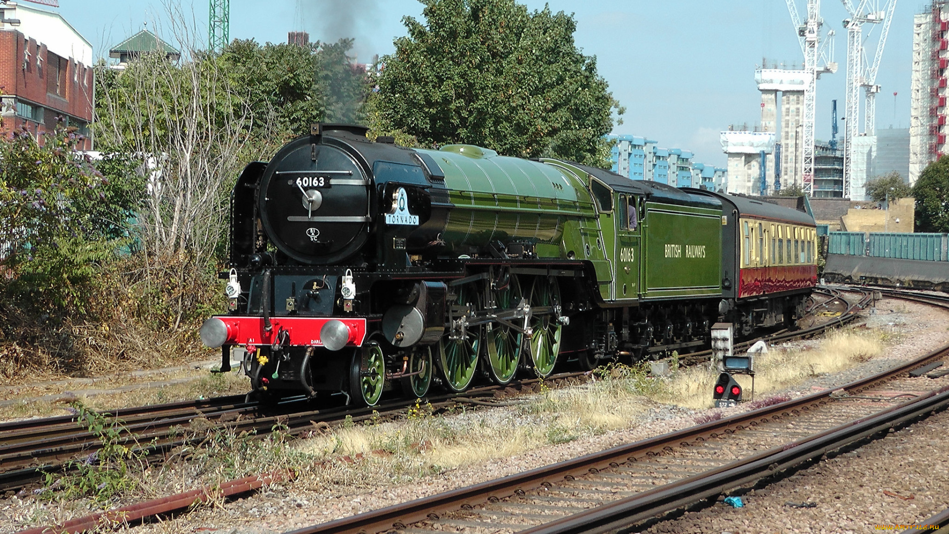 техника, паровозы, рельсы, паровоз