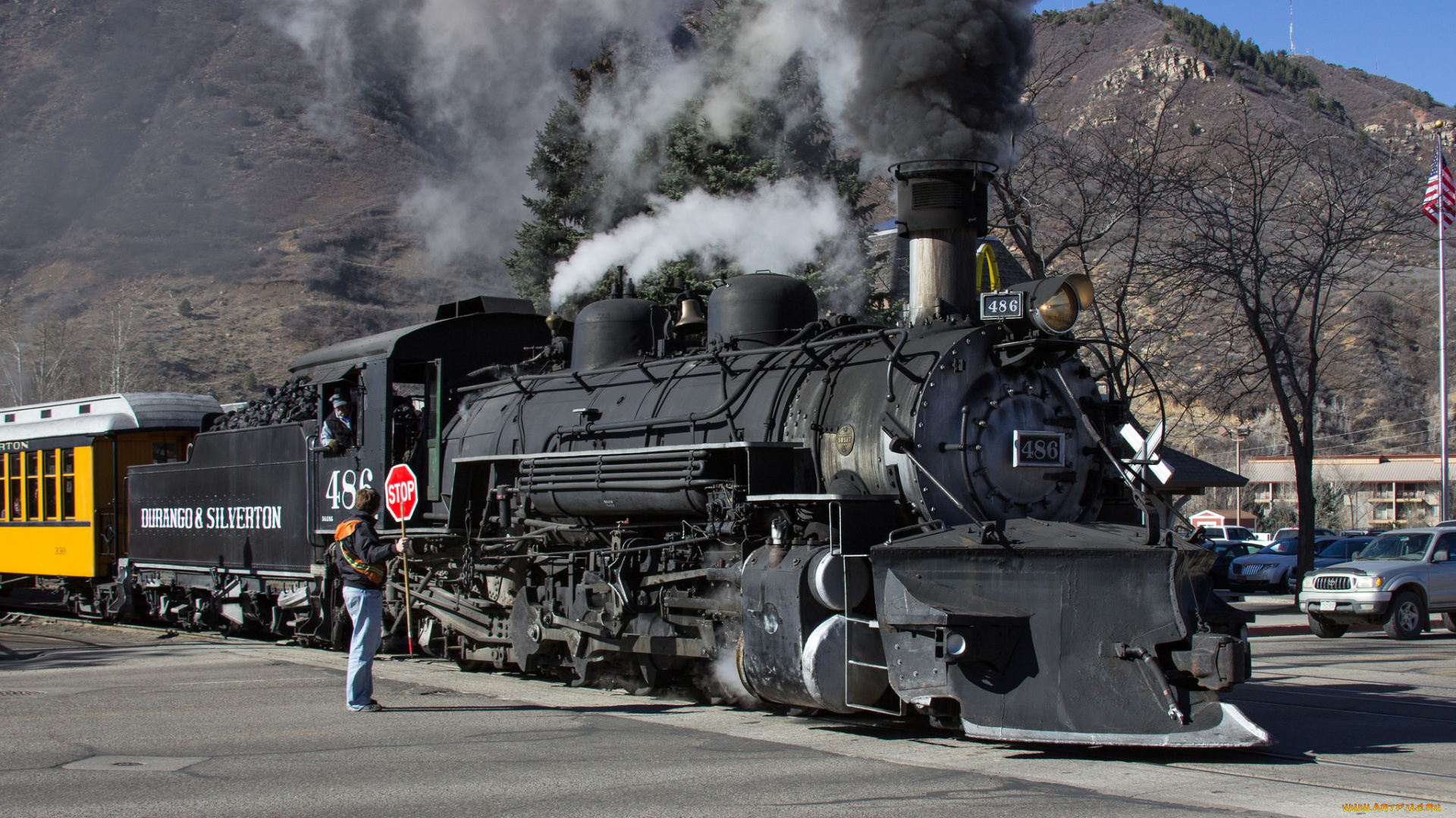 техника, паровозы, рельсы, паровоз