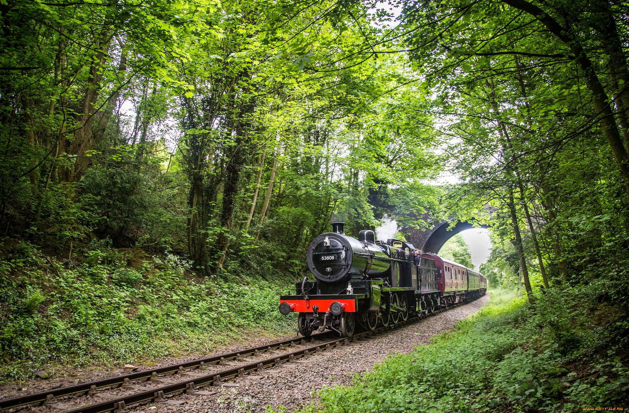 техника, паровозы, рельсы, паровоз