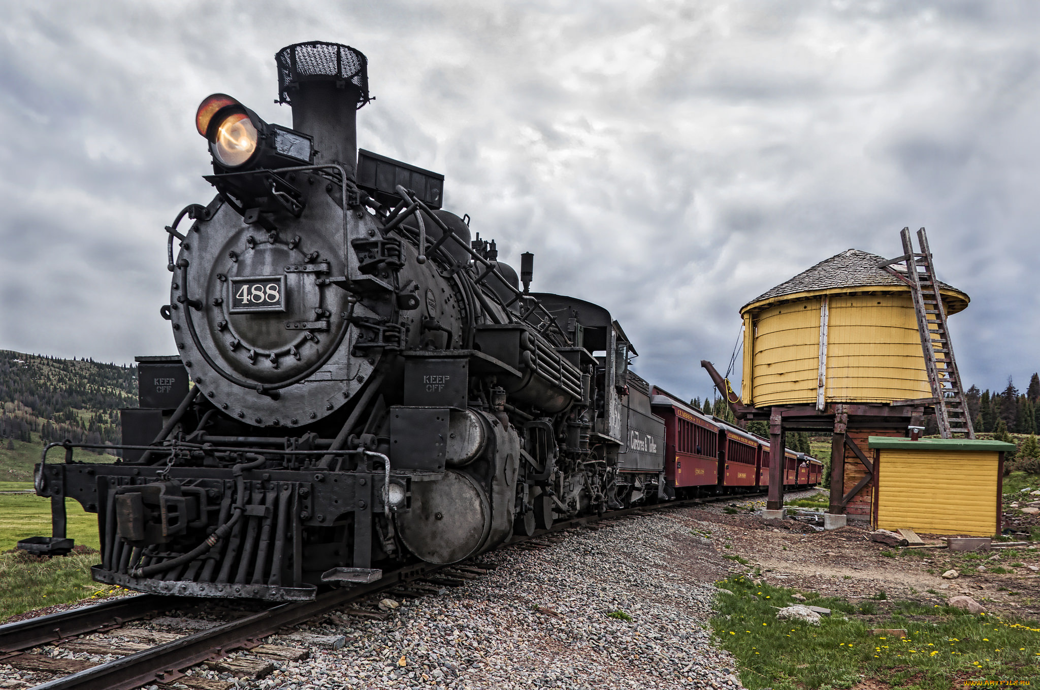 техника, паровозы, паровоз, рельсы