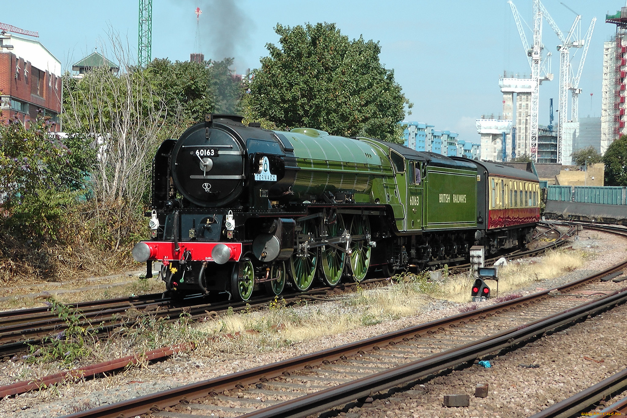 техника, паровозы, рельсы, паровоз